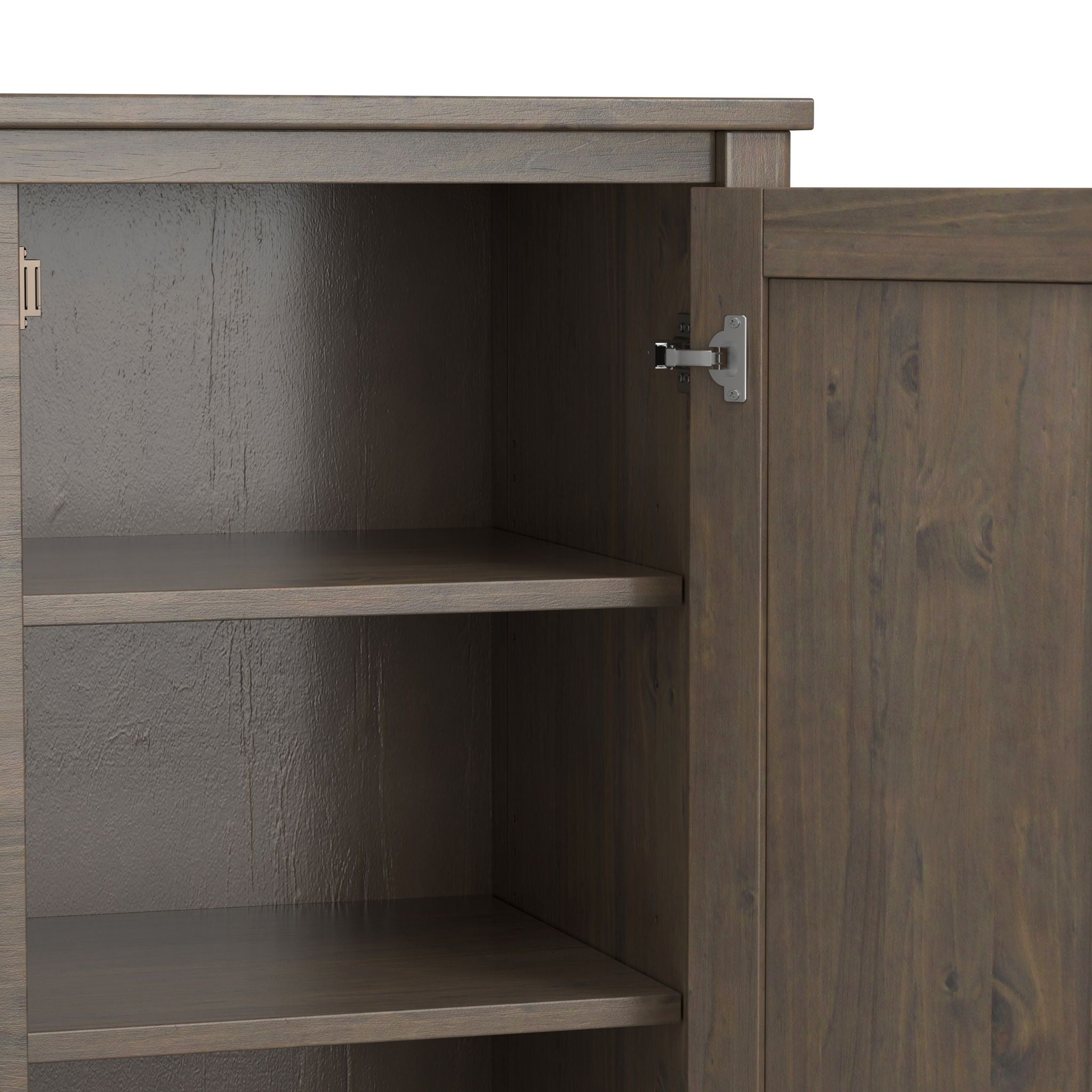 Ela - Sideboard With Wine Storage - Smoky Brown