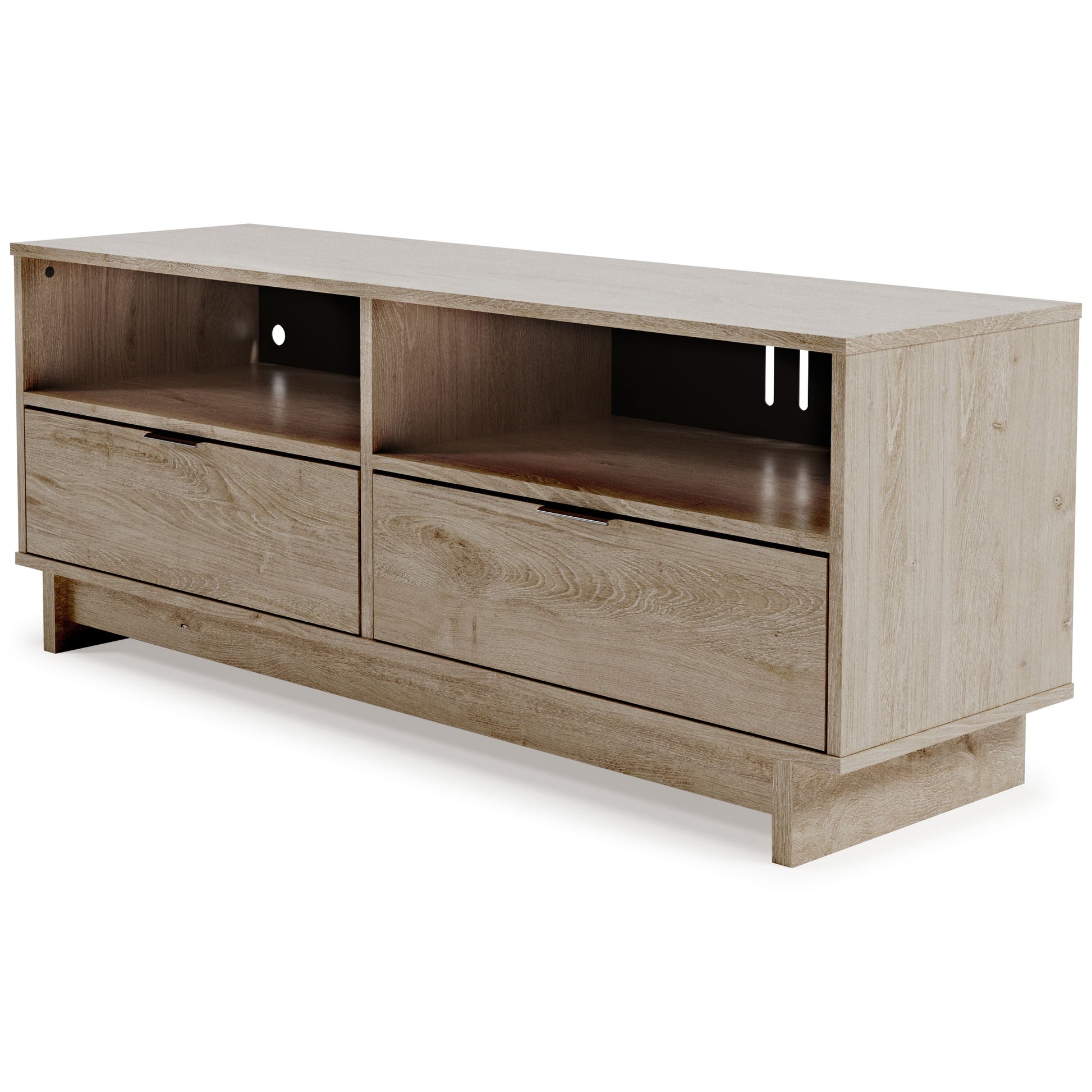 Ashley Furniture Oliah - Natural - Medium TV Stand | Meri Furniture