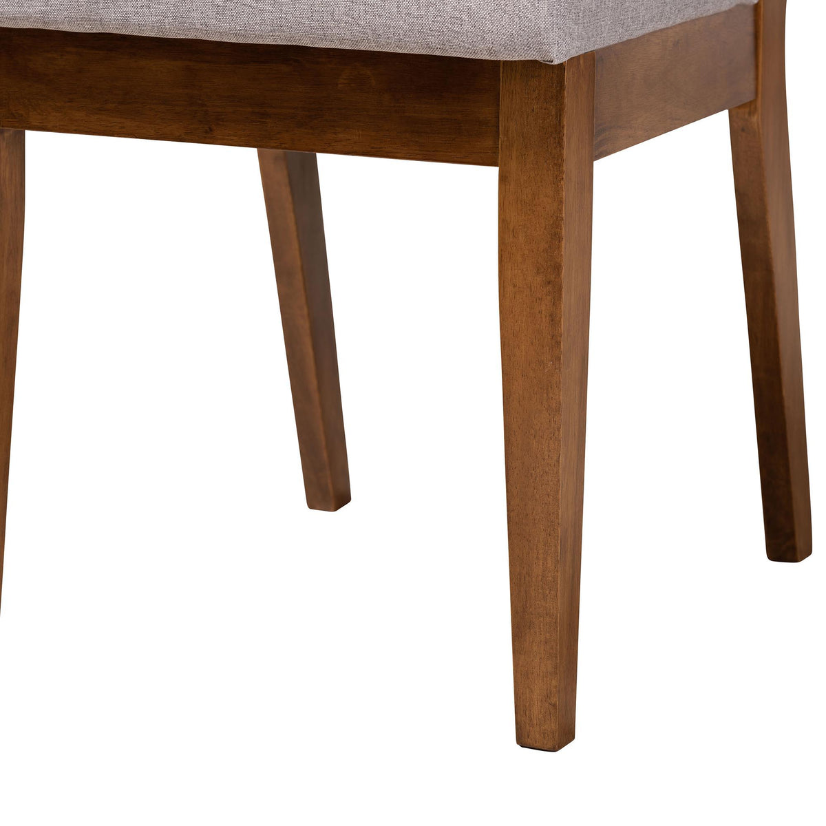Ana Modern Grey and Walnut Brown Wood 5-Piece Dining Set