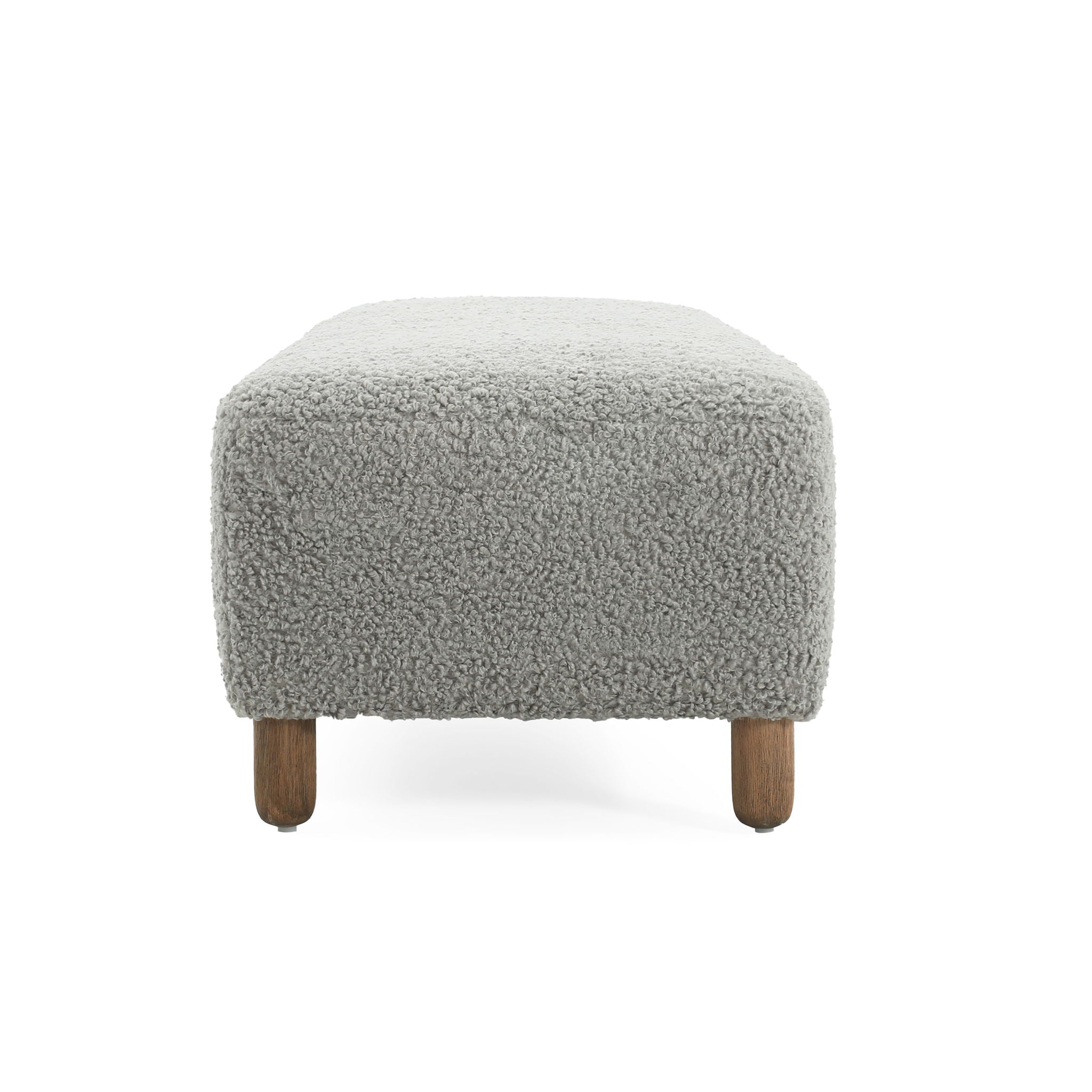 Contemporary Ottoman With Foam Cushion And Durable Upholstery
