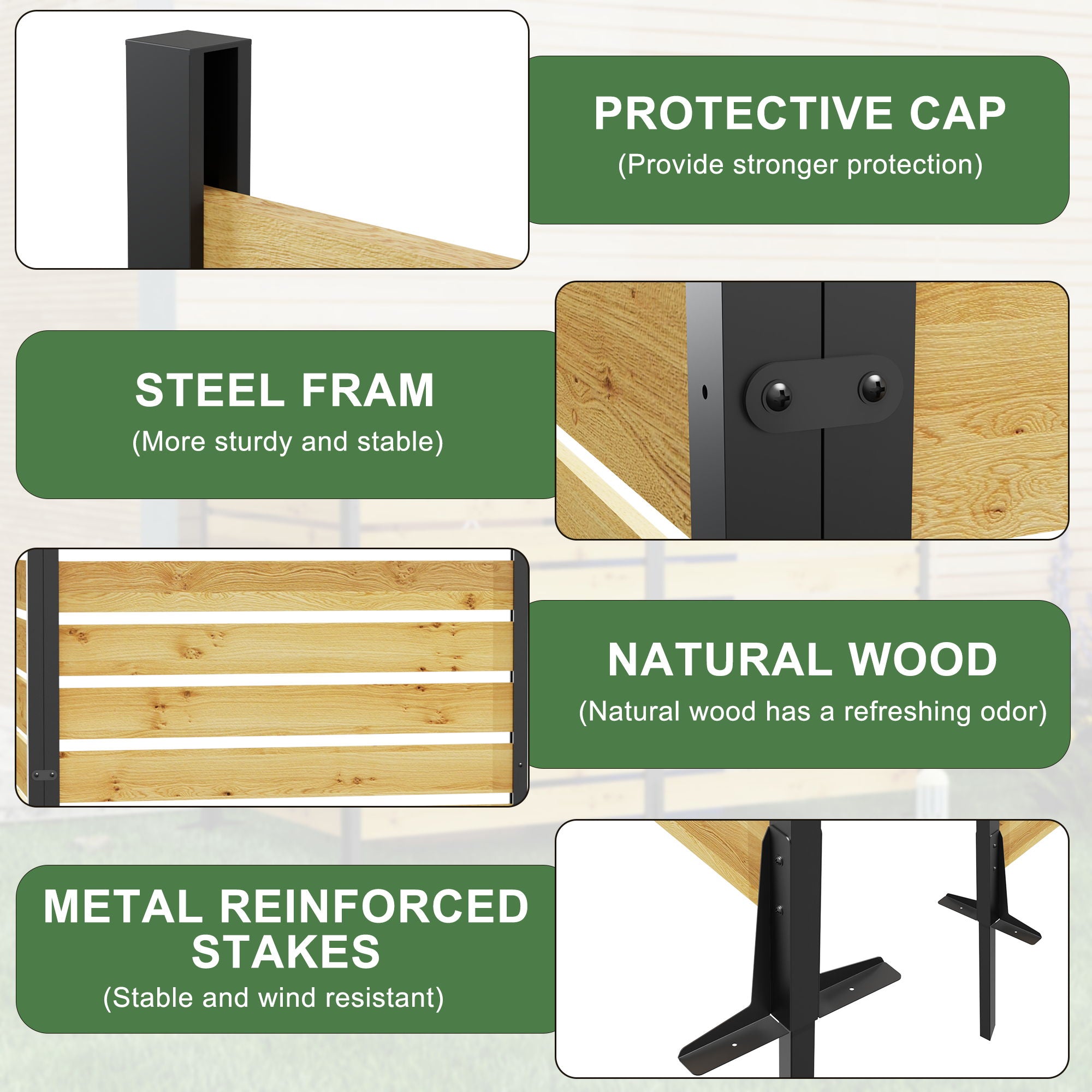 Outdoor Privacy Screen For Pool And Equipment Enclosures