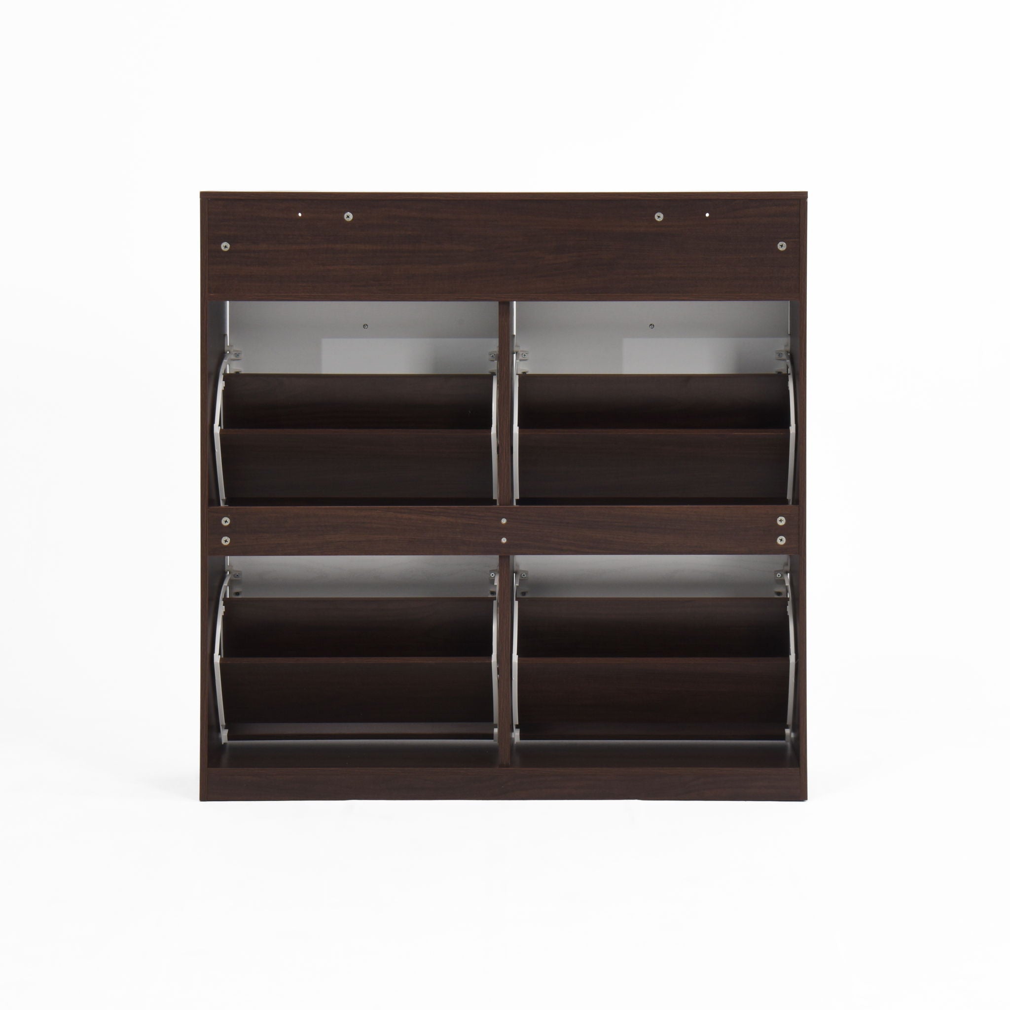 Modern Freestanding Shoe Storage Cabinet With 4 Flip Drawers