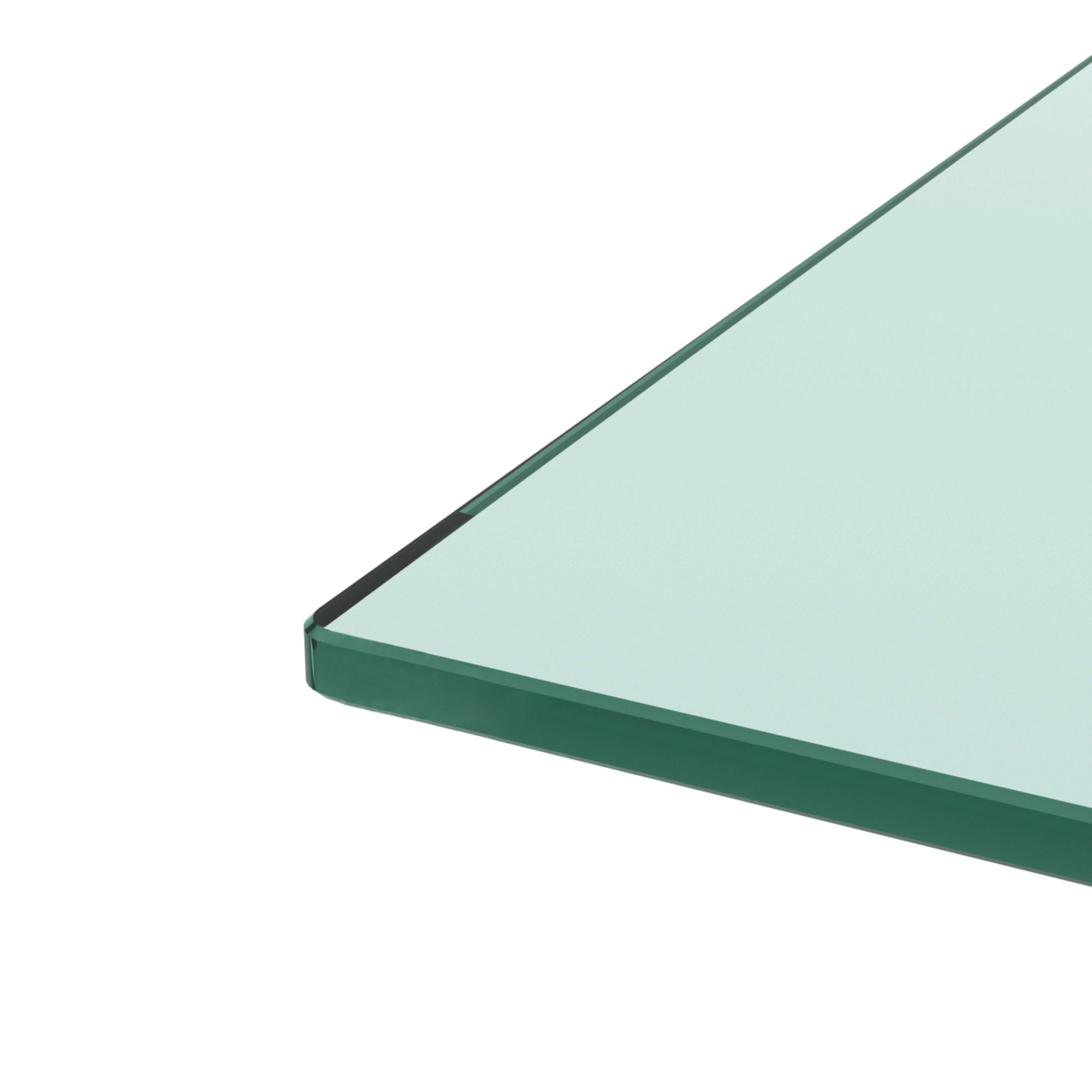 Modern Rectangular Coffee Table With Tempered Glass Top