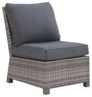 Ashley Furniture Salem - Gray - Armless Chair W/Cushion | Meri Furniture