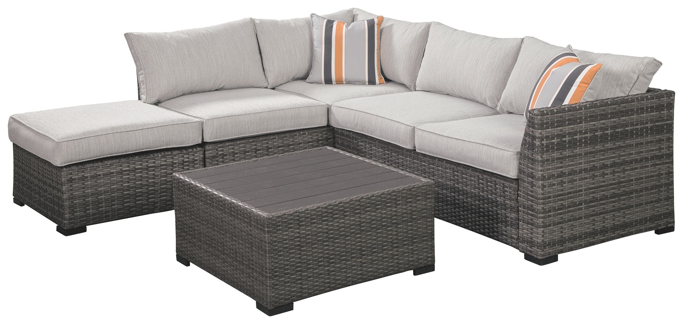 Ashley Furniture Cherry Point - Gray - 4 Pc. - Lounge Set | Meri Furniture