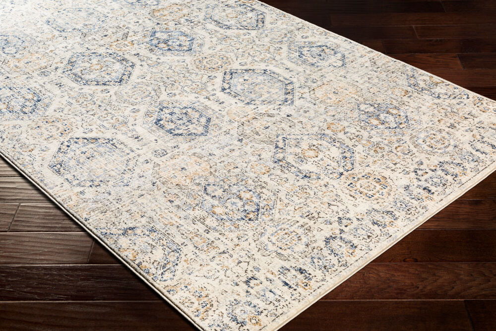 Indigo Machine Woven Rug