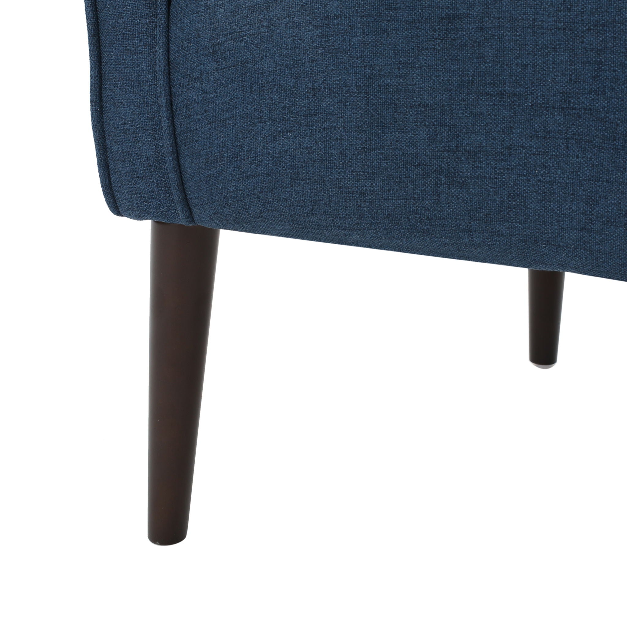Contemporary Upholstered Club Chair With Button Tufting