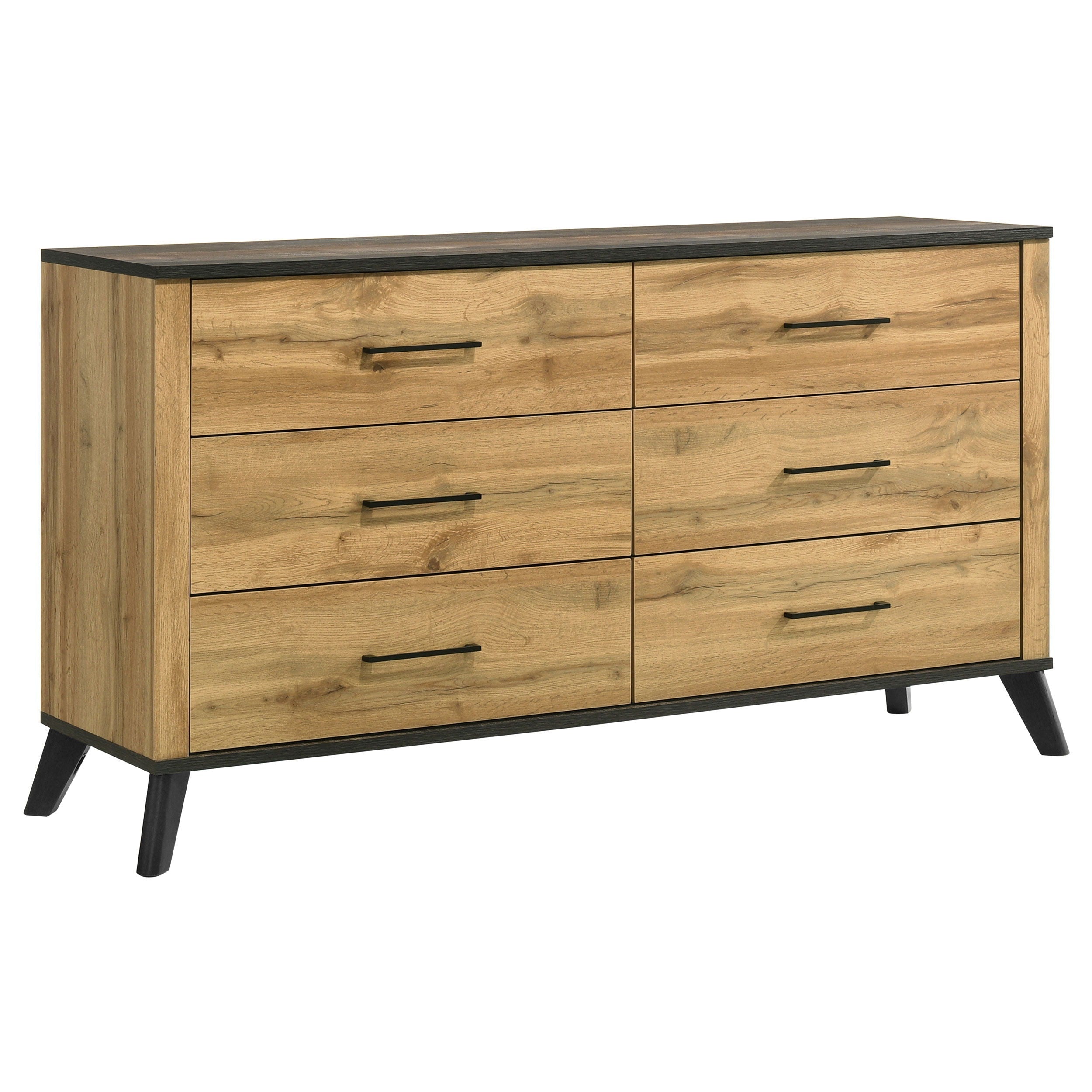 Coaster Fine Furniture Kaywood - 6-Drawer Dresser Cabinet - Natural Pine | Meri Furniture