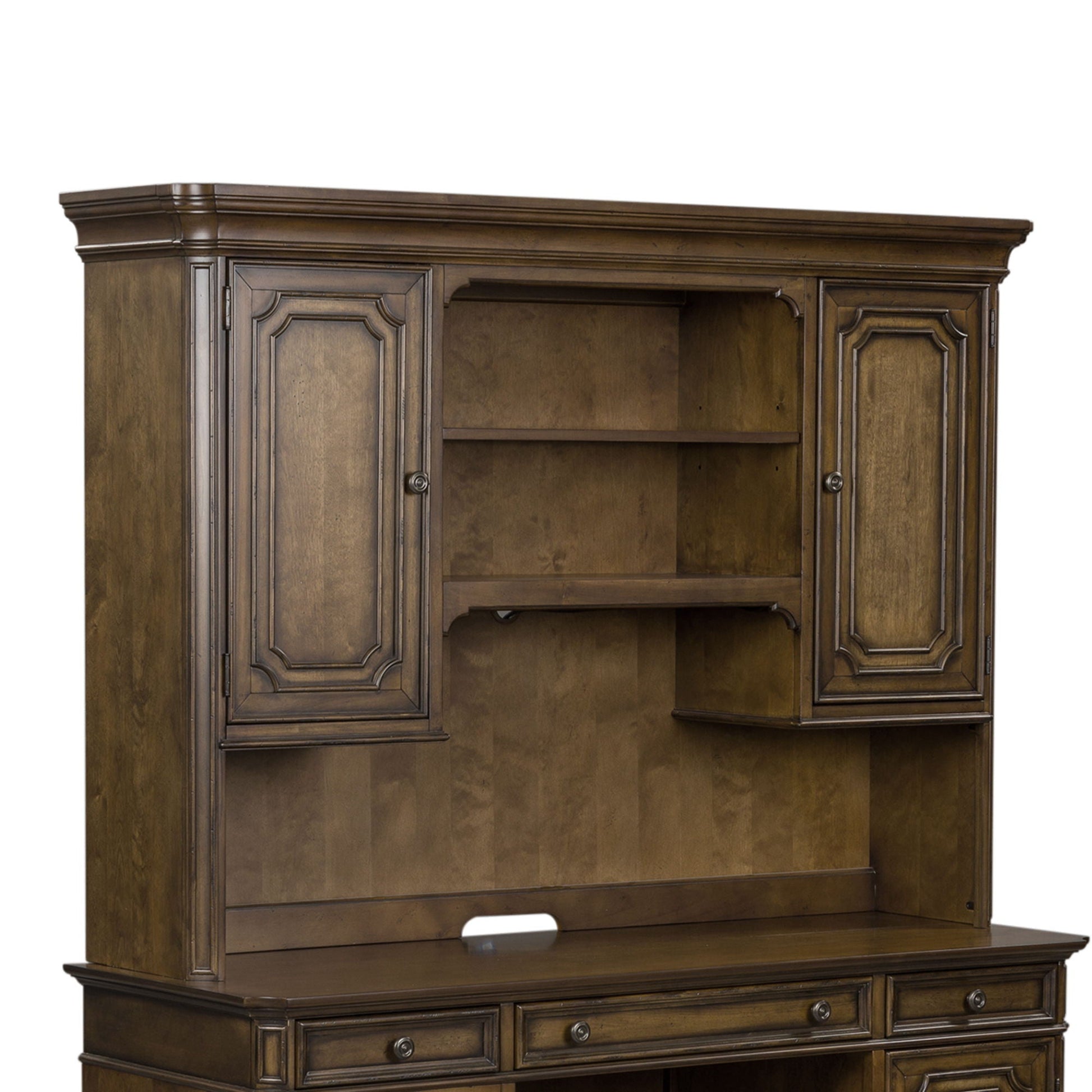 Liberty Furniture Amelia - Jr Executive Credenza Hutch - Dark Brown | Meri Furniture
