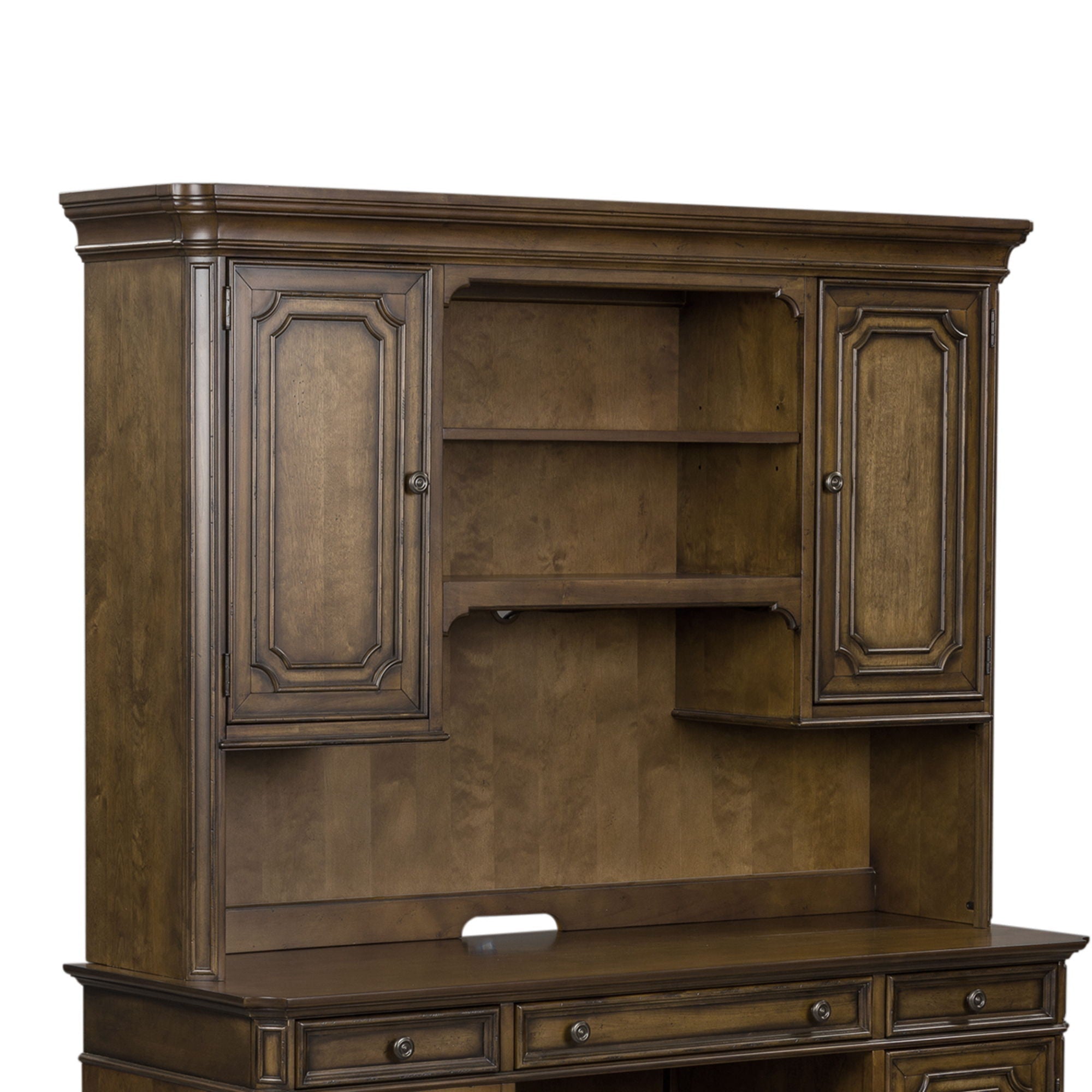 Liberty Furniture Amelia - Jr Executive Credenza Hutch - Dark Brown | Meri Furniture