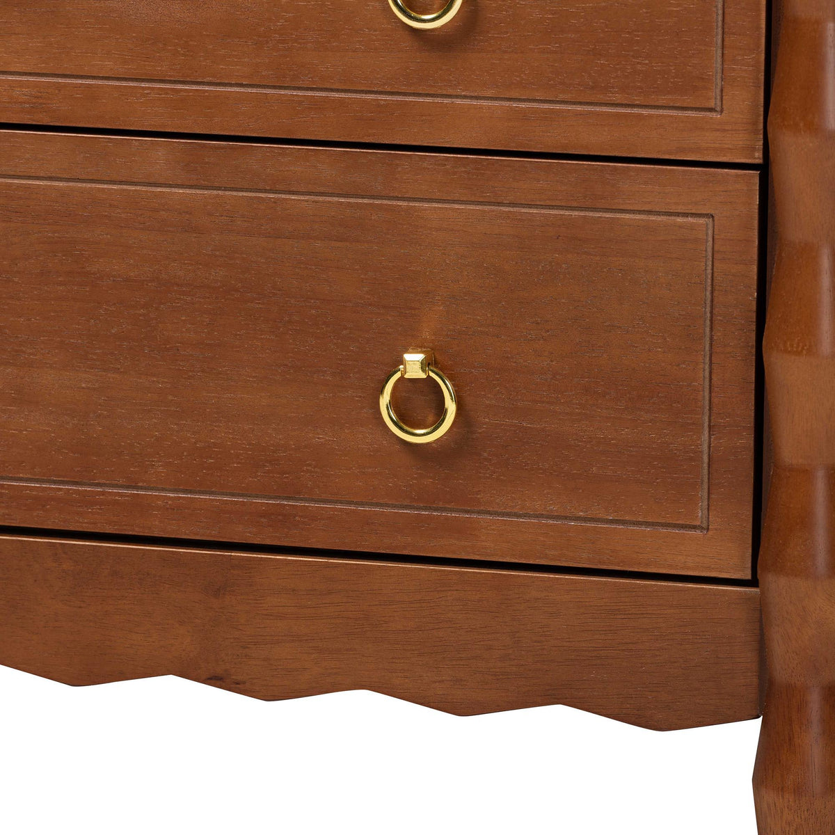 Seamus 4-Drawer Chest with Carved Bobbin Frame