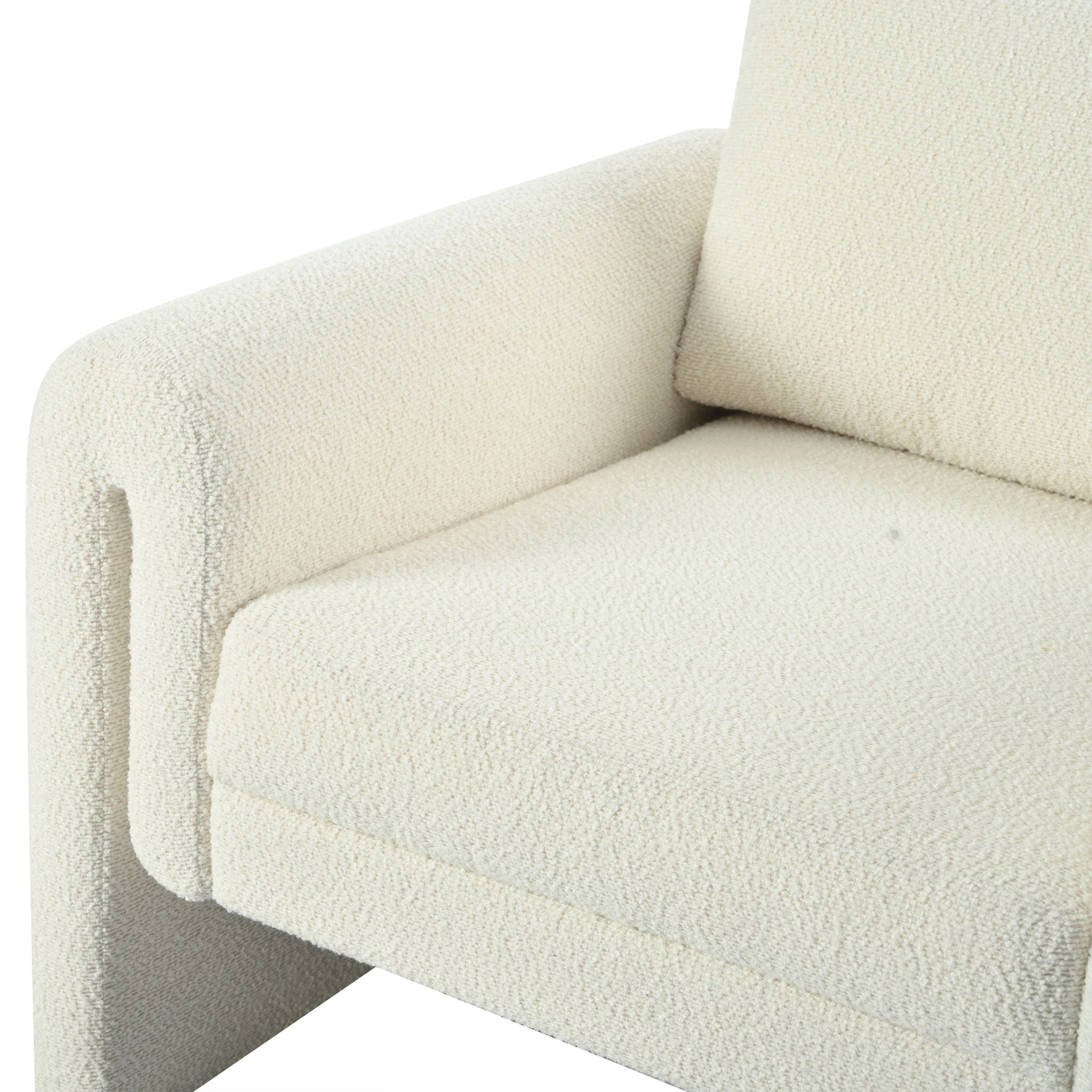 Modern Upholstered Accent Chair, Sturdy Support & Luxurious Comfort