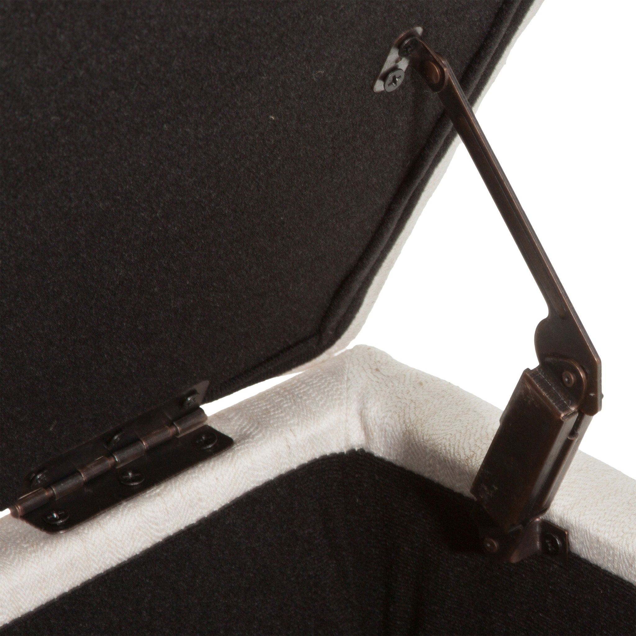 Button-Tufted Upholstered Ottoman With Hidden Storage - Linen