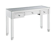 ACME Noralie - Writing Desk - Mirrored & Faux Diamonds - 32" | Meri Furniture
