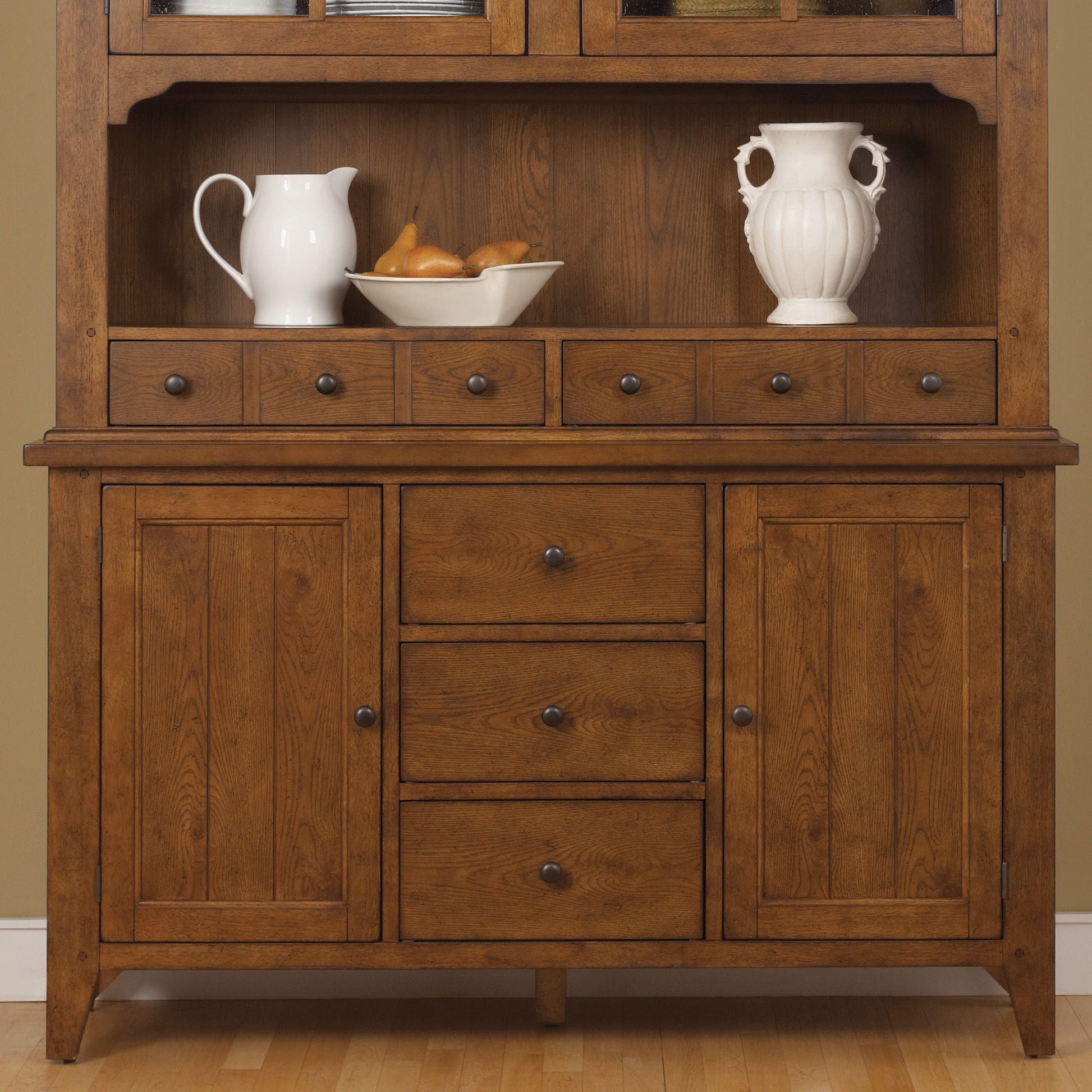 Liberty Furniture Hearthstone Ridge - Buffet - Light Brown | Meri Furniture