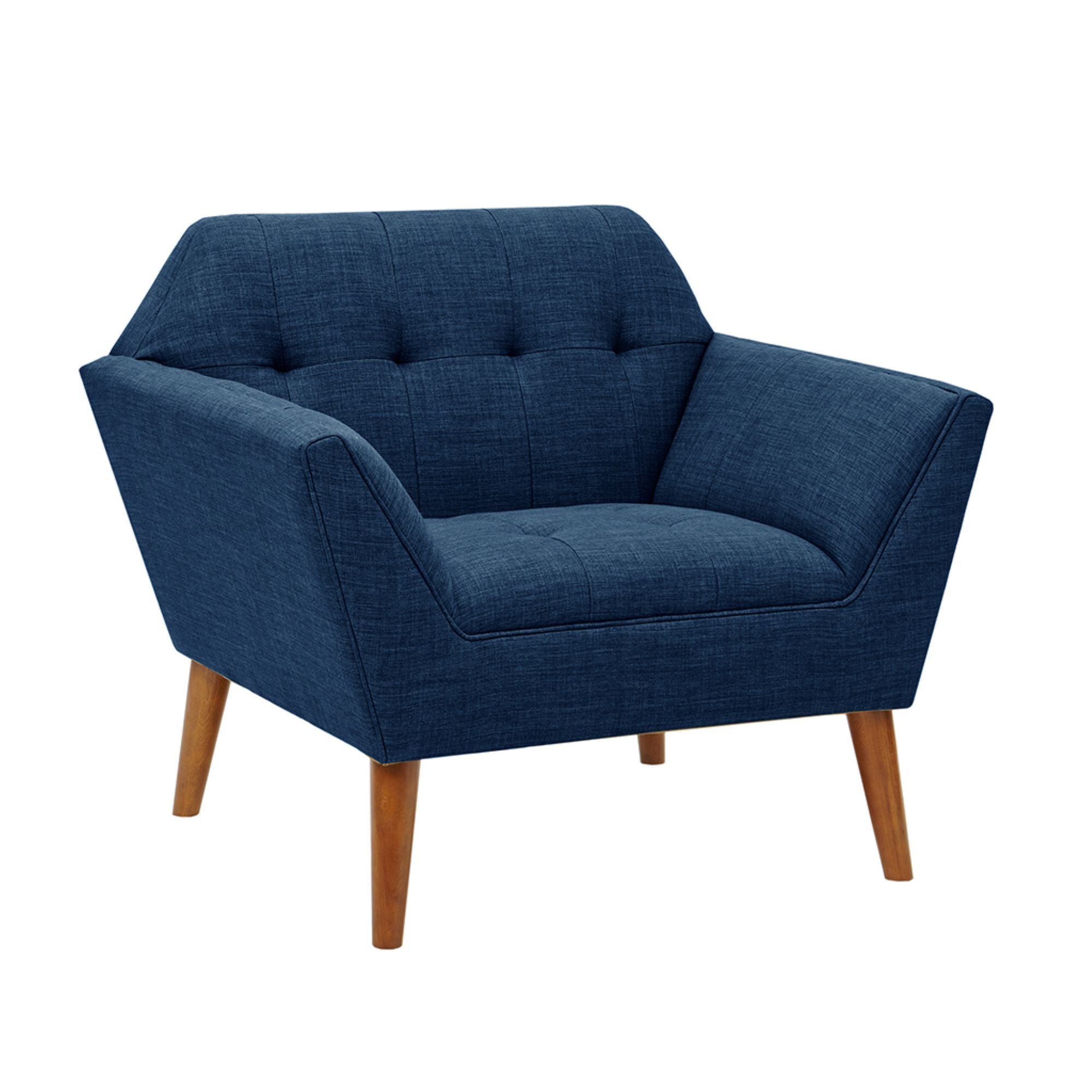 Modern Lounge Chair With Button Tufting