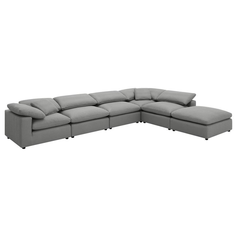 Coaster Fine Furniture Raleigh - Boucle Upholstered Modular Sectional | Meri Furniture