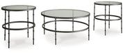 Kellyco - Occasional Table Set (Set of 3) - Gunmetal