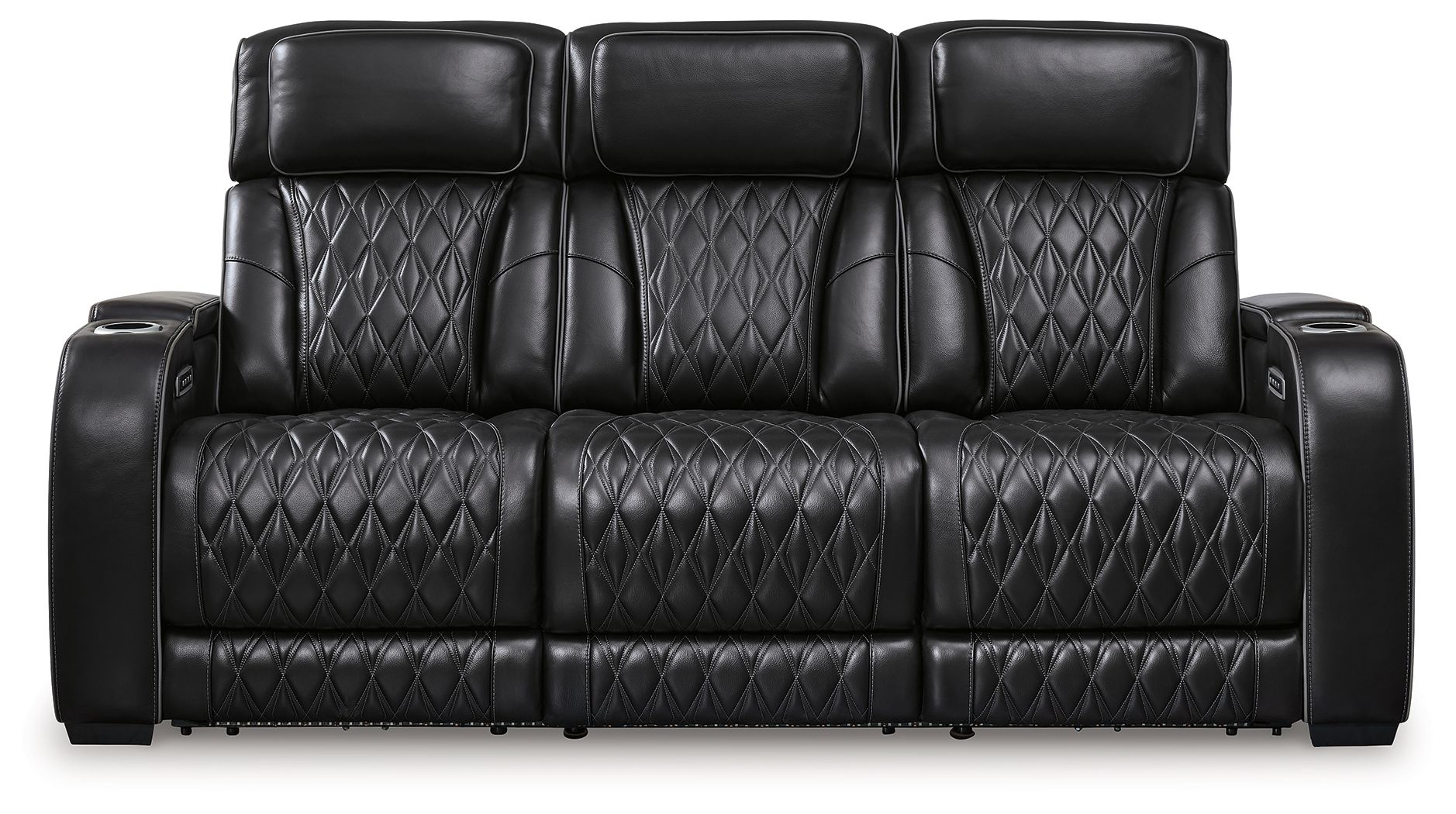 Signature Design by Ashley® Boyington - Power Reclining Sofa With Adj Headrest | Meri Furniture