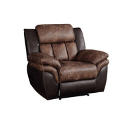 Jaylen - Motion Recliner - Toffee & Espresso Polished Microfiber