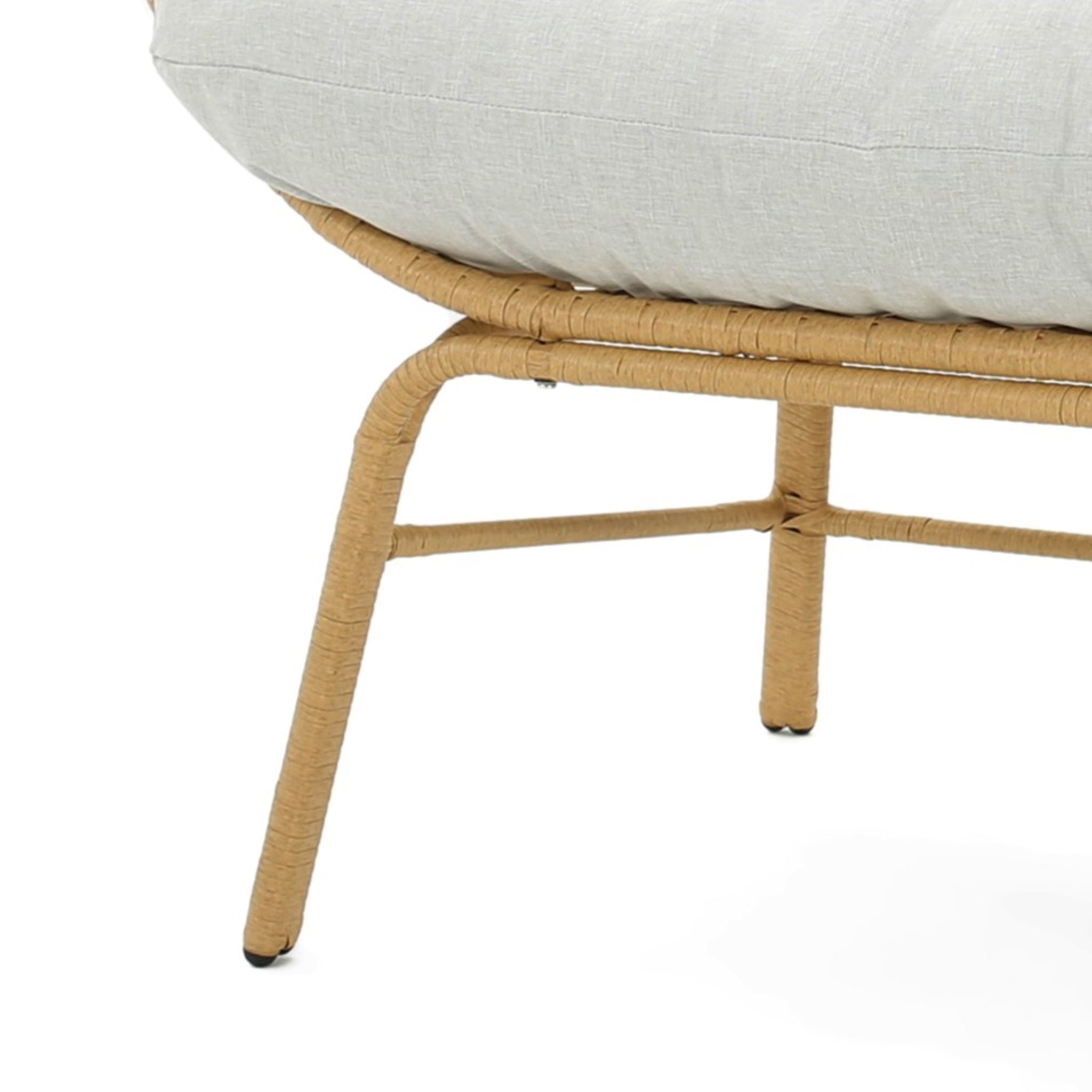 Palos - Outdoor Wicker Loveseat - Light Brown