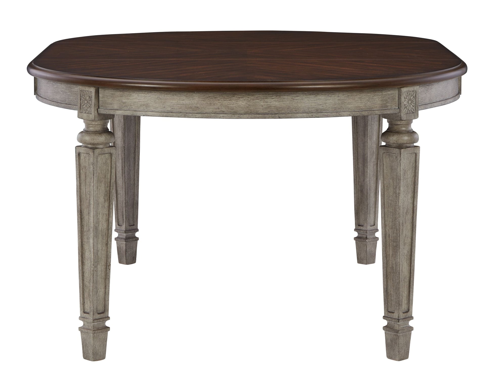 Signature Design by Ashley® Lodenbay - Antique Gray - Oval Dining Room Extension Table | Meri Furniture