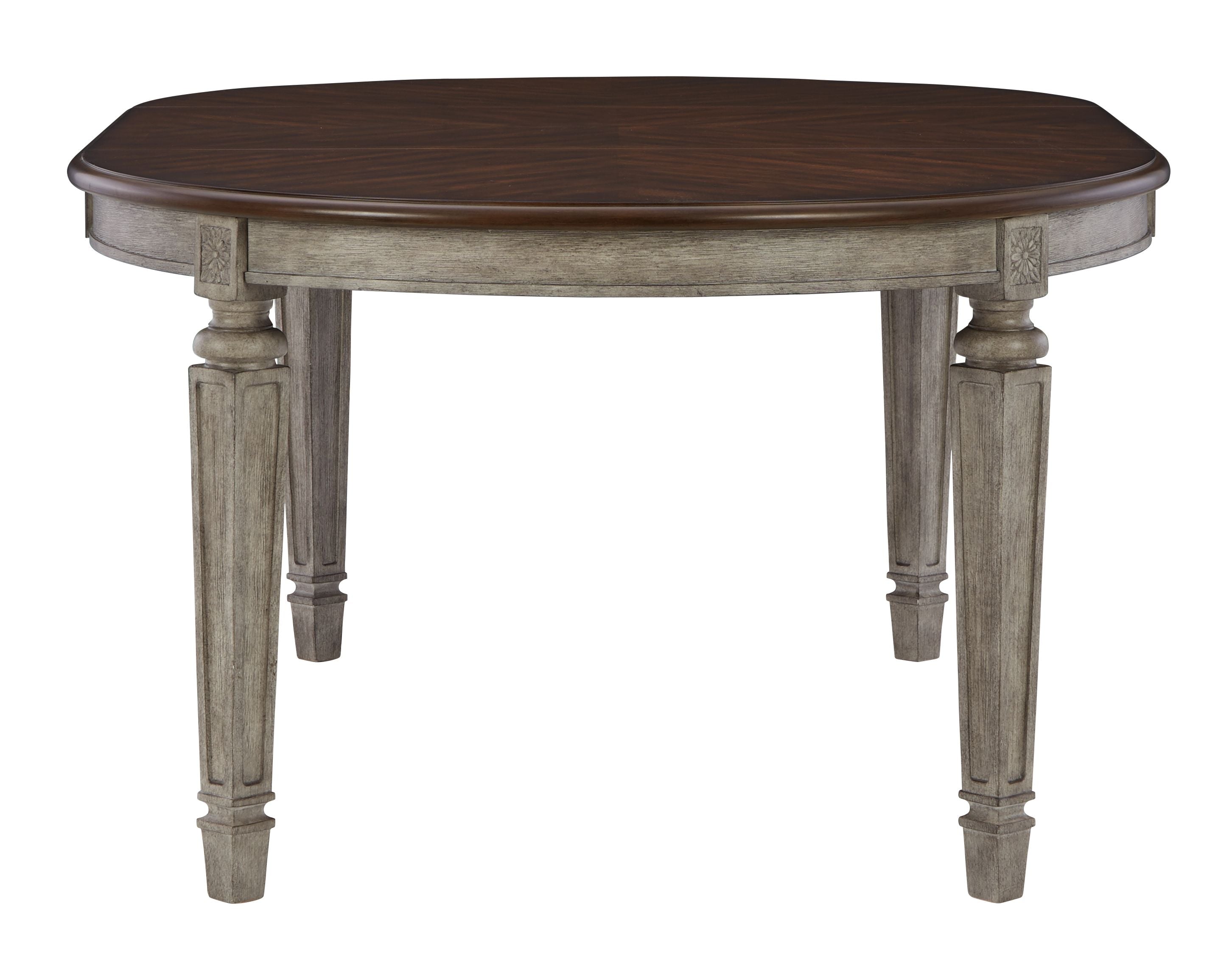 Signature Design by Ashley® Lodenbay - Antique Gray - Oval Dining Room Extension Table | Meri Furniture