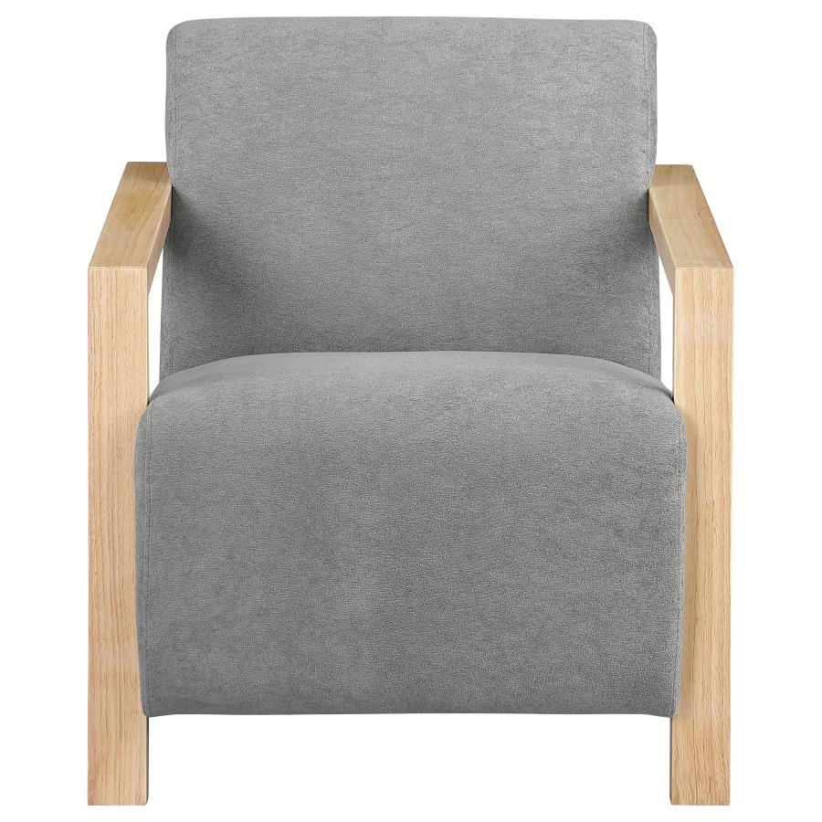 Coaster Fine Furniture Diego - Upholstered Accent Arm Chair With Wood Arms | Meri Furniture