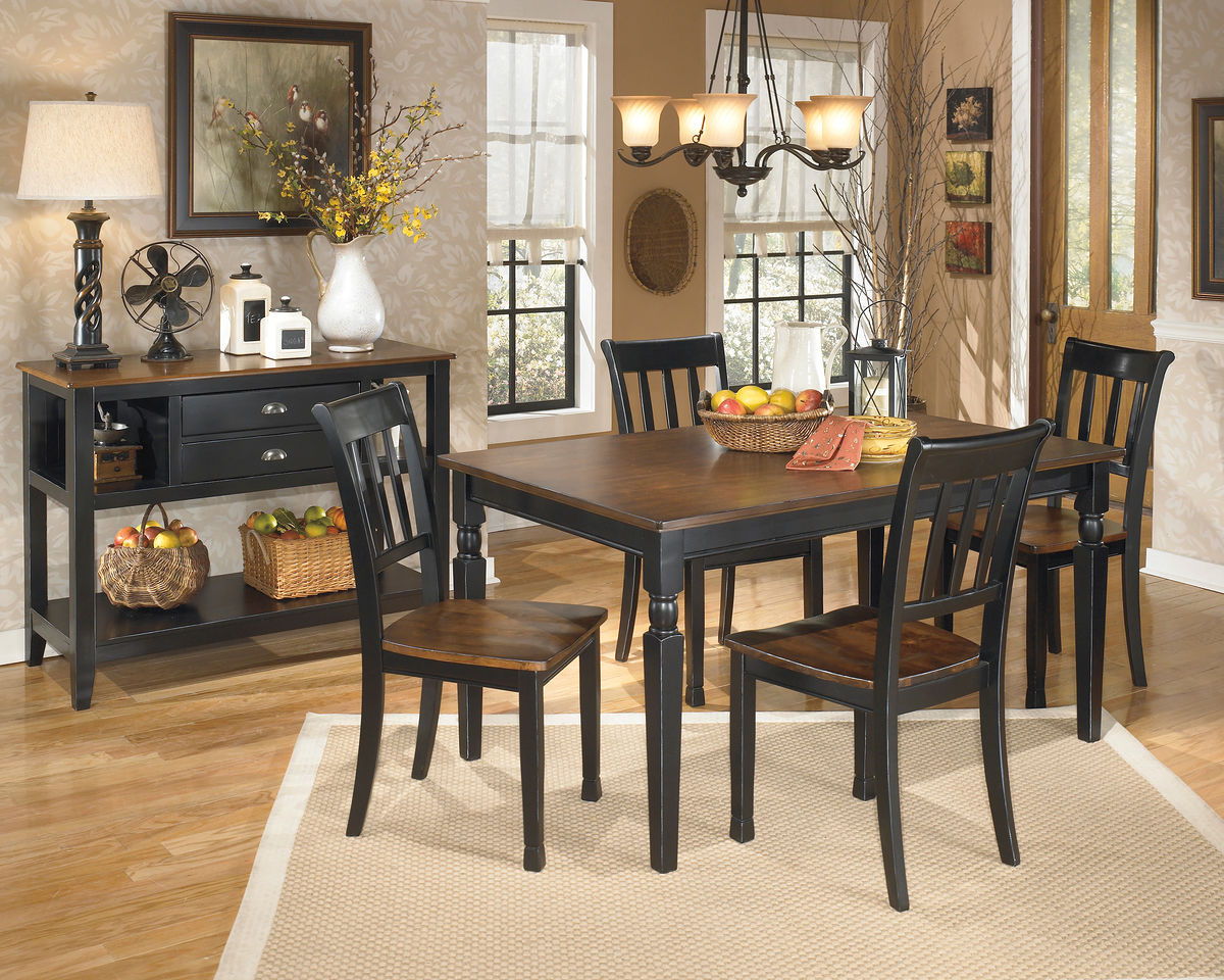 Signature Design by Ashley® Owingsville - Dining Room Table Set | Meri Furniture