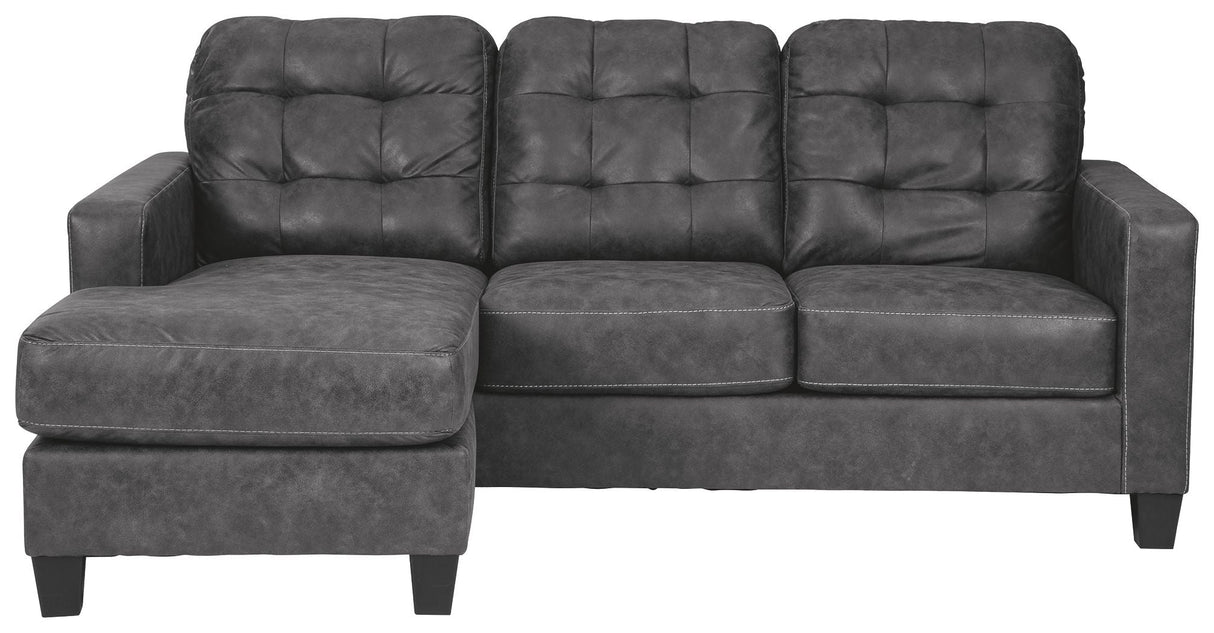 Ashley Furniture Venaldi - Gunmetal - Sofa Chaise | Meri Furniture