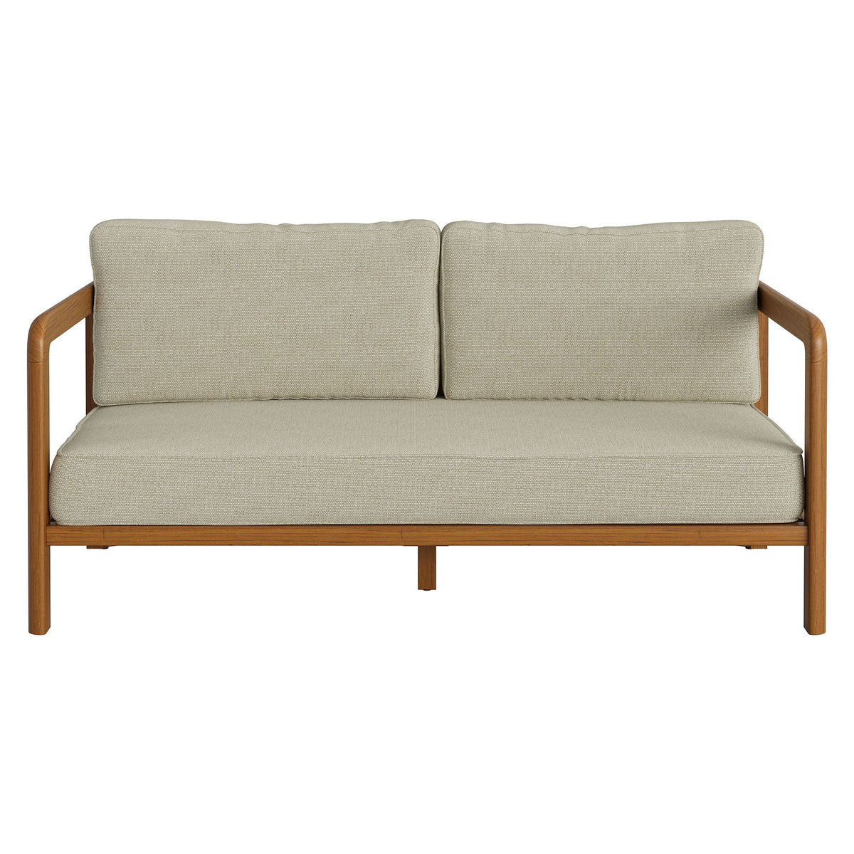 Kona Outdoor Patio Teak Wood Loveseat by Modway