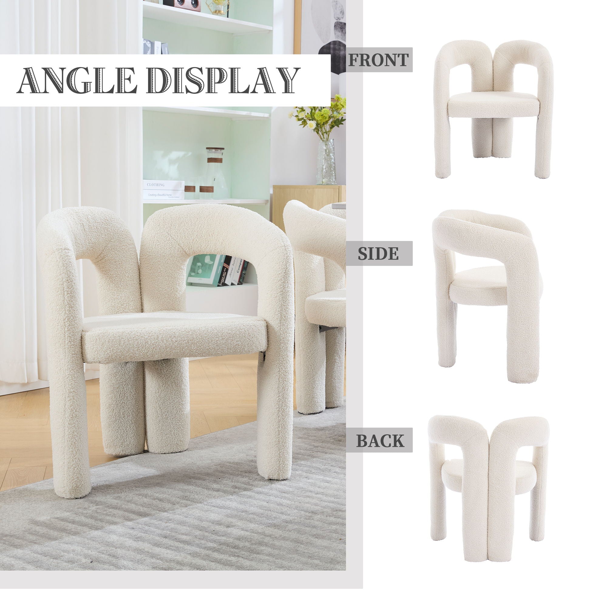 Coolmore Contemporary Designed Accent / Dining Chair With Armrests