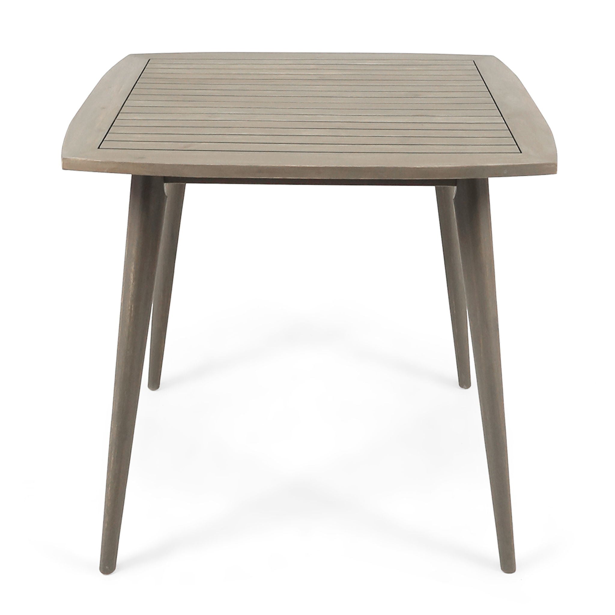 Modern Indoor Square Acacia Wood Dining Table With Toothpick Leg Design