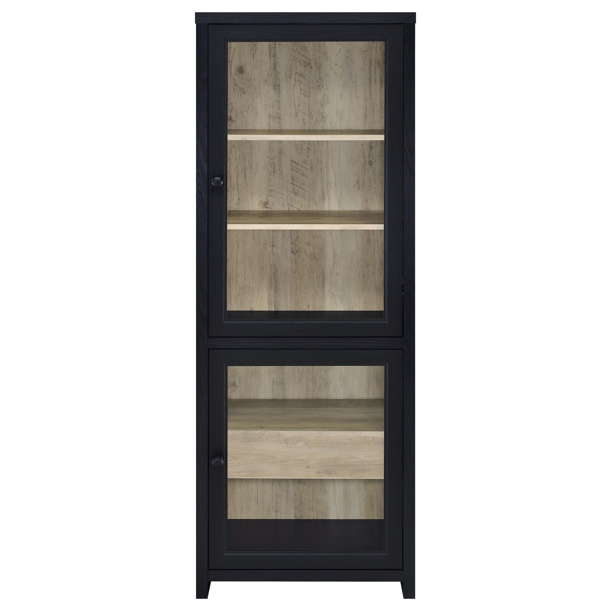 Denison 3-piece Entertainment Center 79-inch TV Stand Black