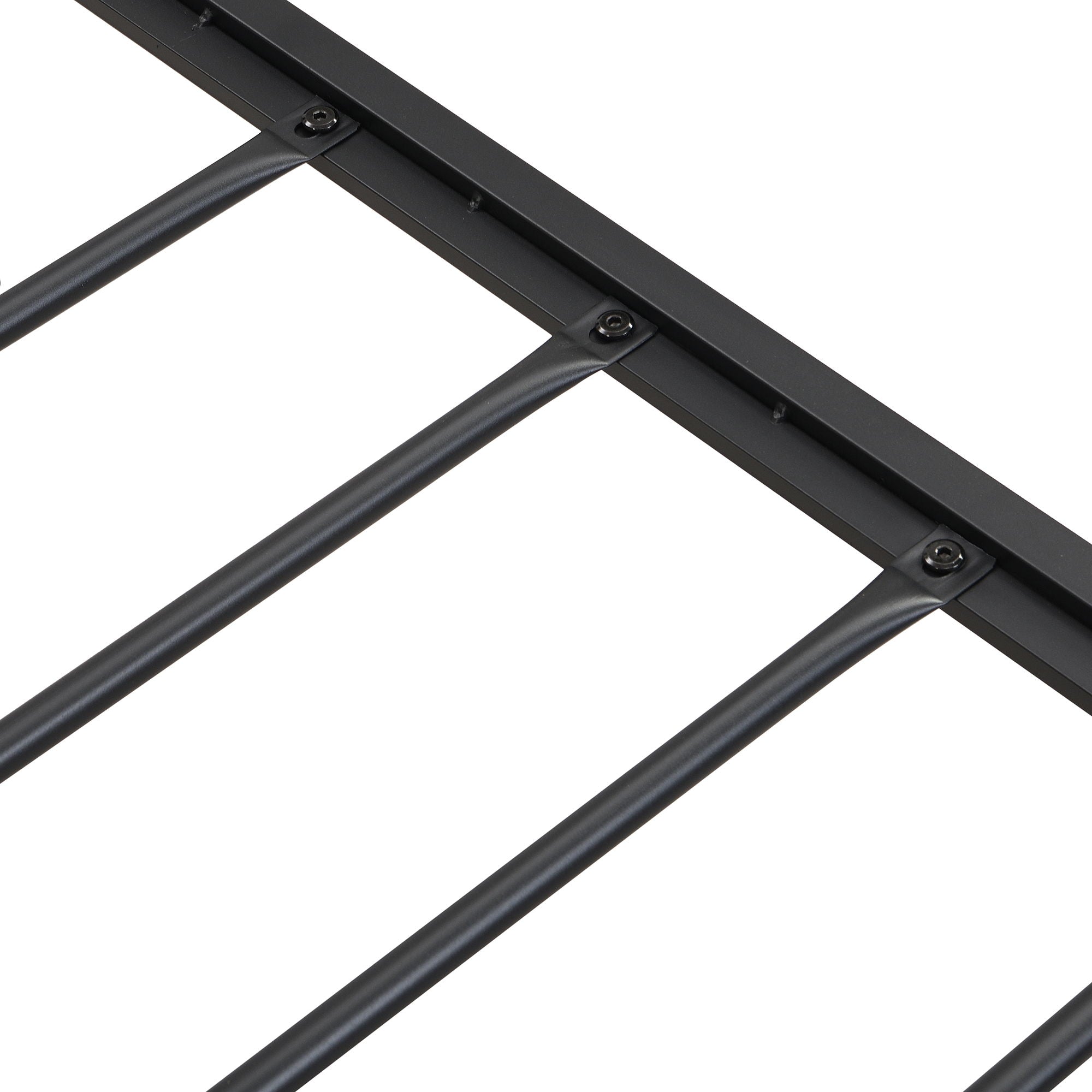 Modern Platform Bed Frame With Upholstered Storage Headboard, USB Ports