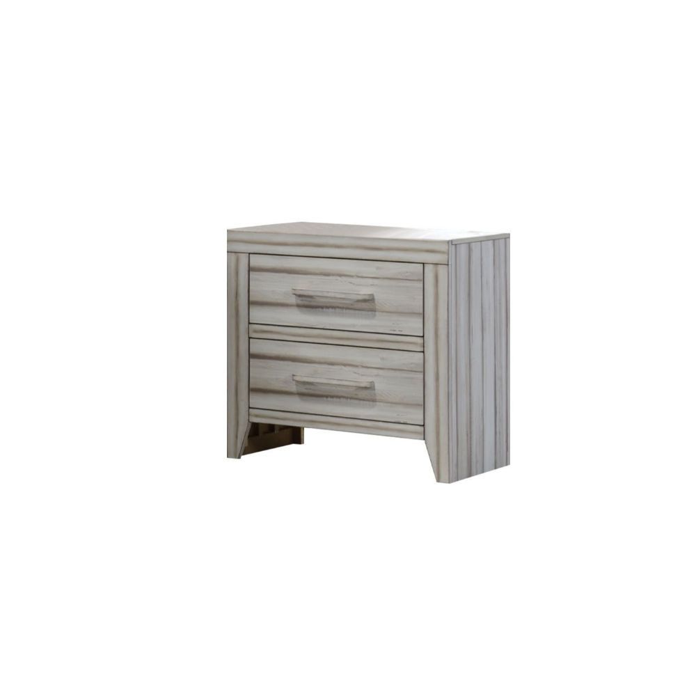 ACME Shayla - Nightstand - Antique White | Meri Furniture