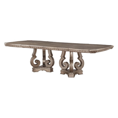 ACME Northville - Dining Table - Antique Silver - 30" | Meri Furniture
