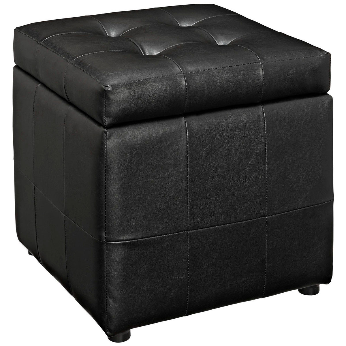 Volt Storage Upholstered Vinyl Ottoman by Modway