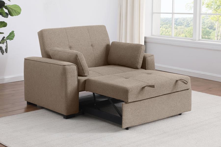 Coaster Fine Furniture Edith - Upholstered Convertible Sleeper Sofa Bed | Meri Furniture