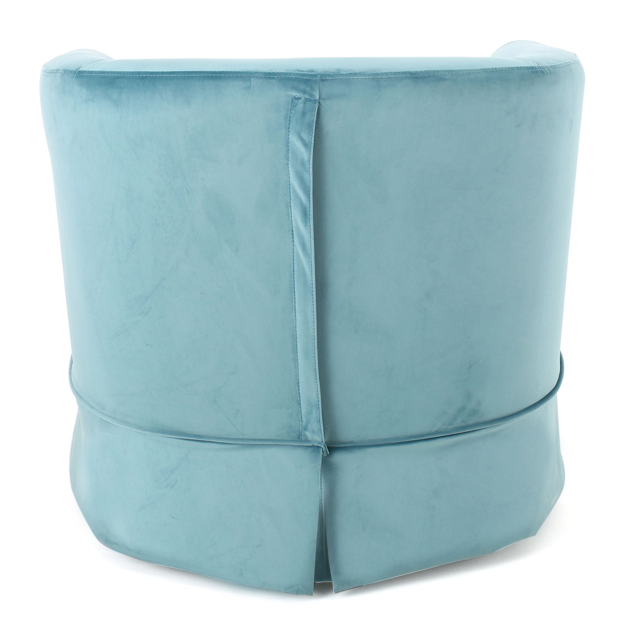 Zeniqua - Upholstered Velvet Swivel Chair With Loose Cover