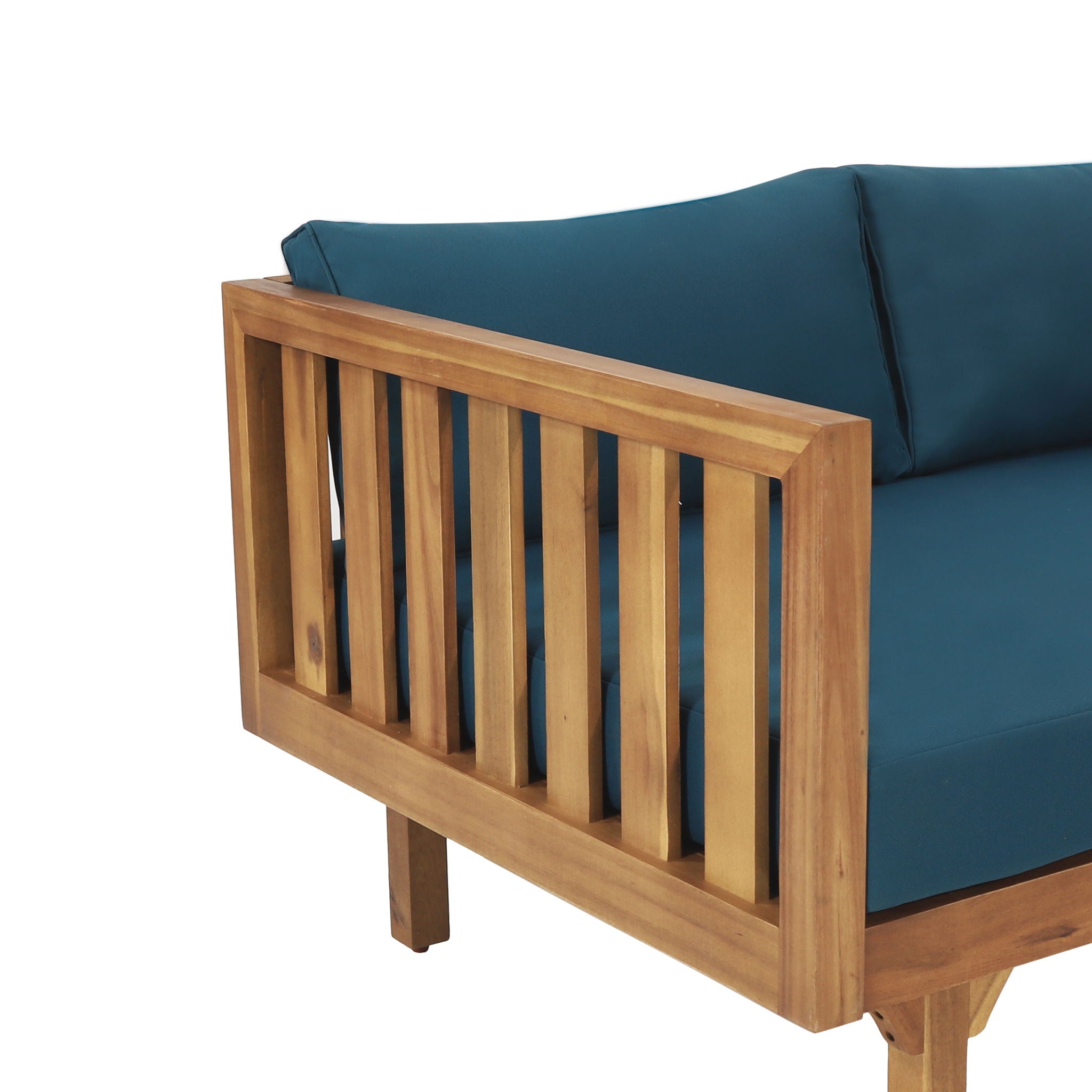 Claremont - 3 Seater Daybed Teak Acacia Wood Water Resistant Cushions
