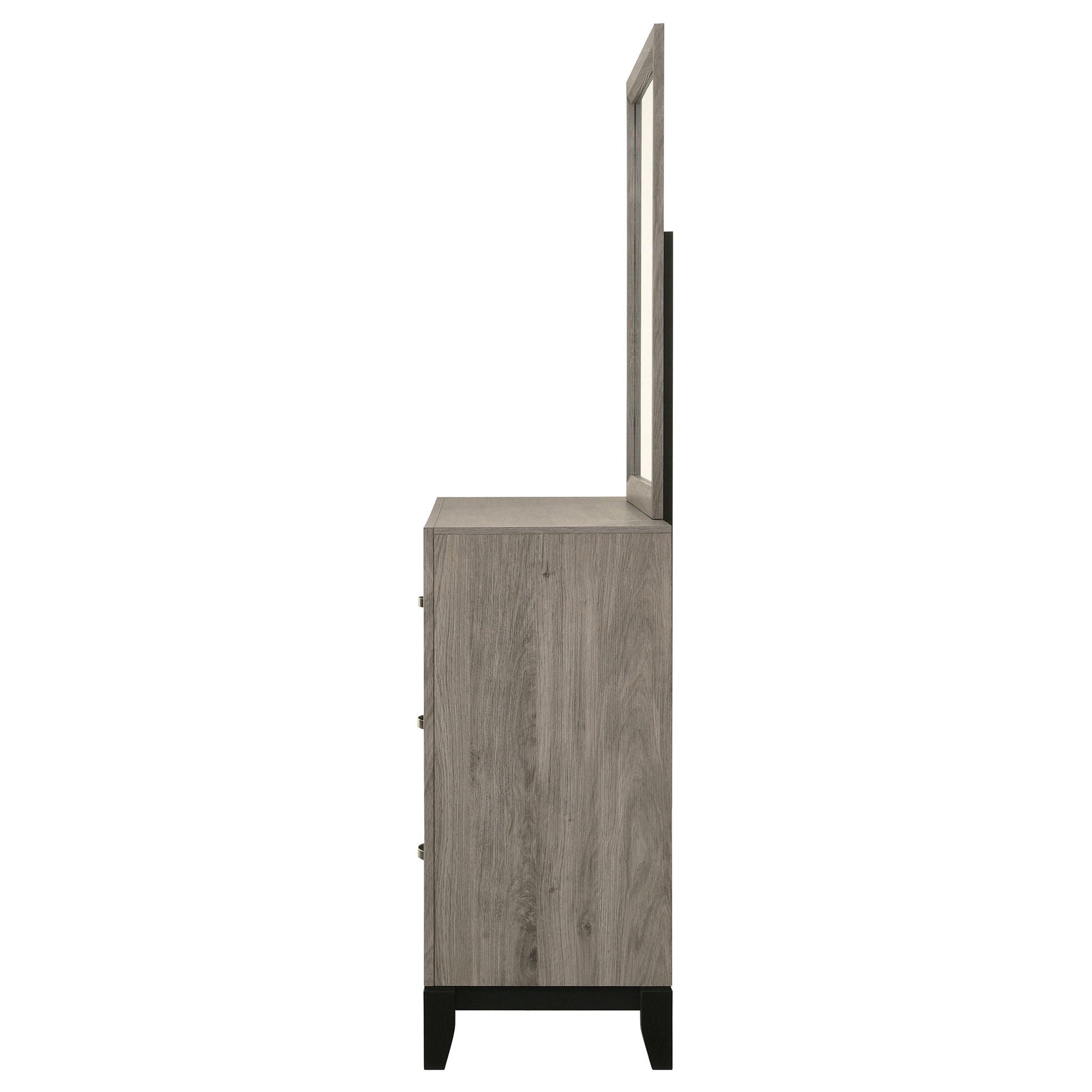 Watson 6-drawer Bedroom Dresser and Mirror Light Taupe