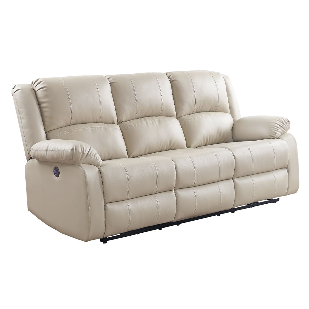 ACME Zuriel - Power Motion Sofa With USB - Beige | Meri Furniture