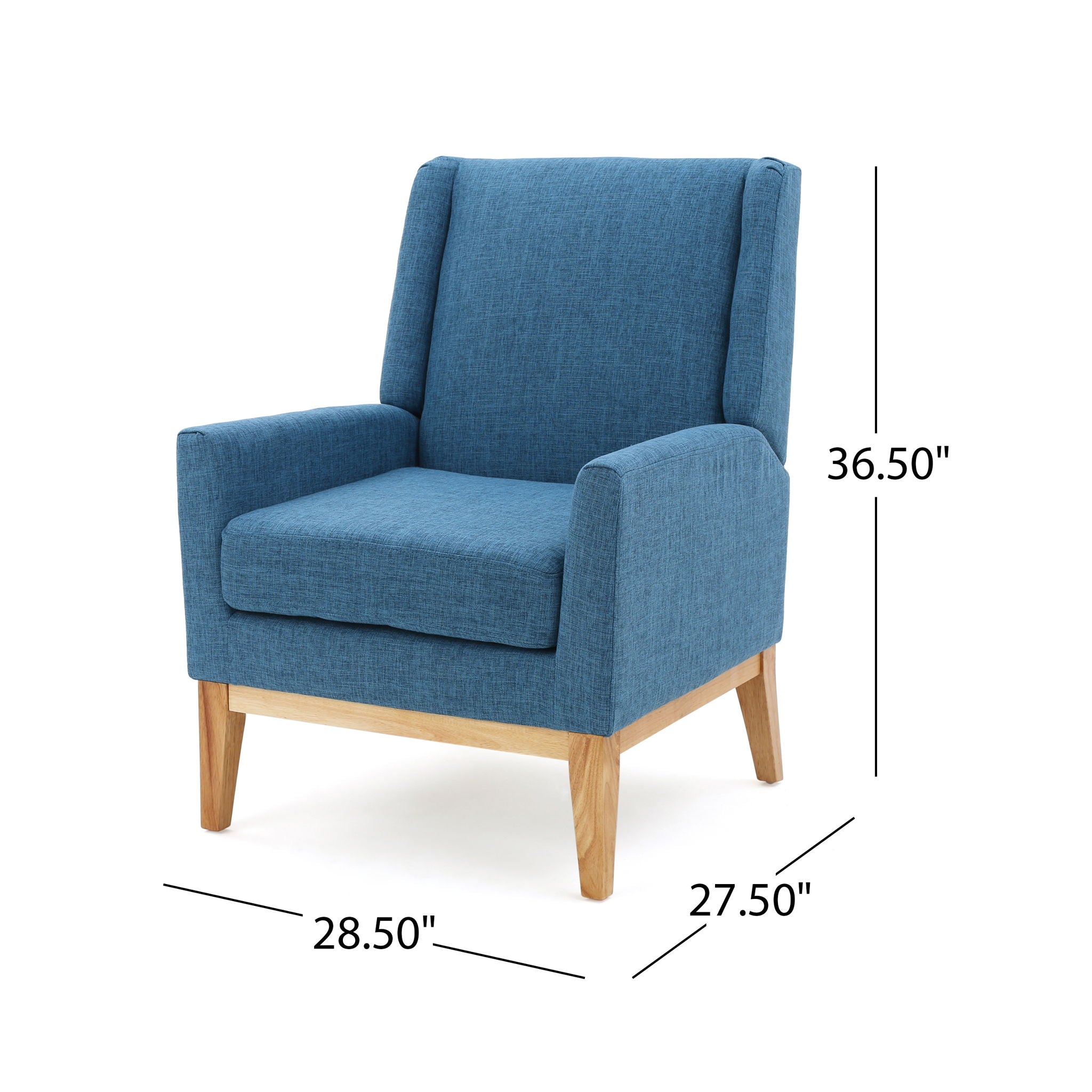 Modern Accent Chair With Padded Cushion Seat