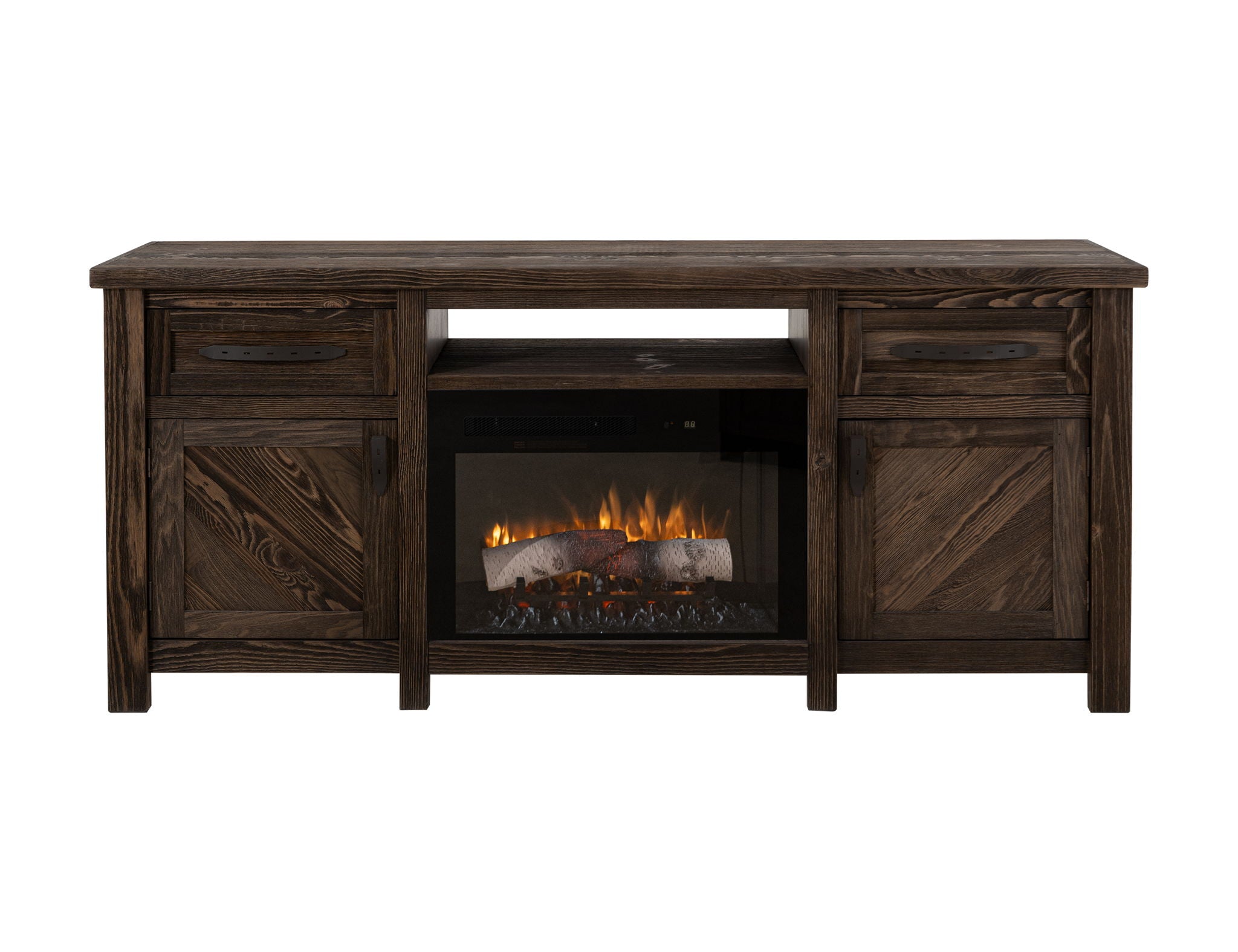 Dutton - Electric Fireplace - Rookwood Brown