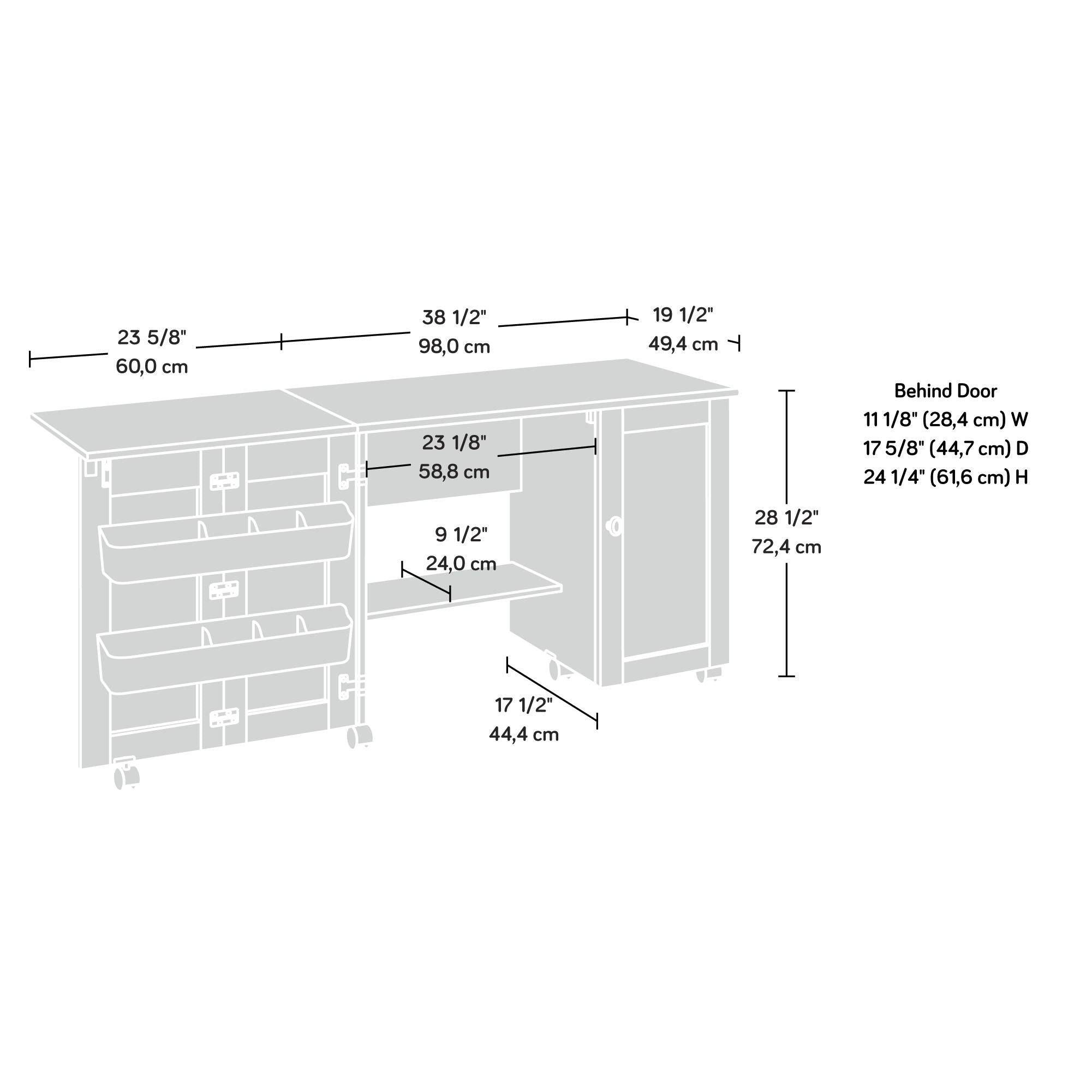Easy Rolling Sewing and Craft Table/Cart