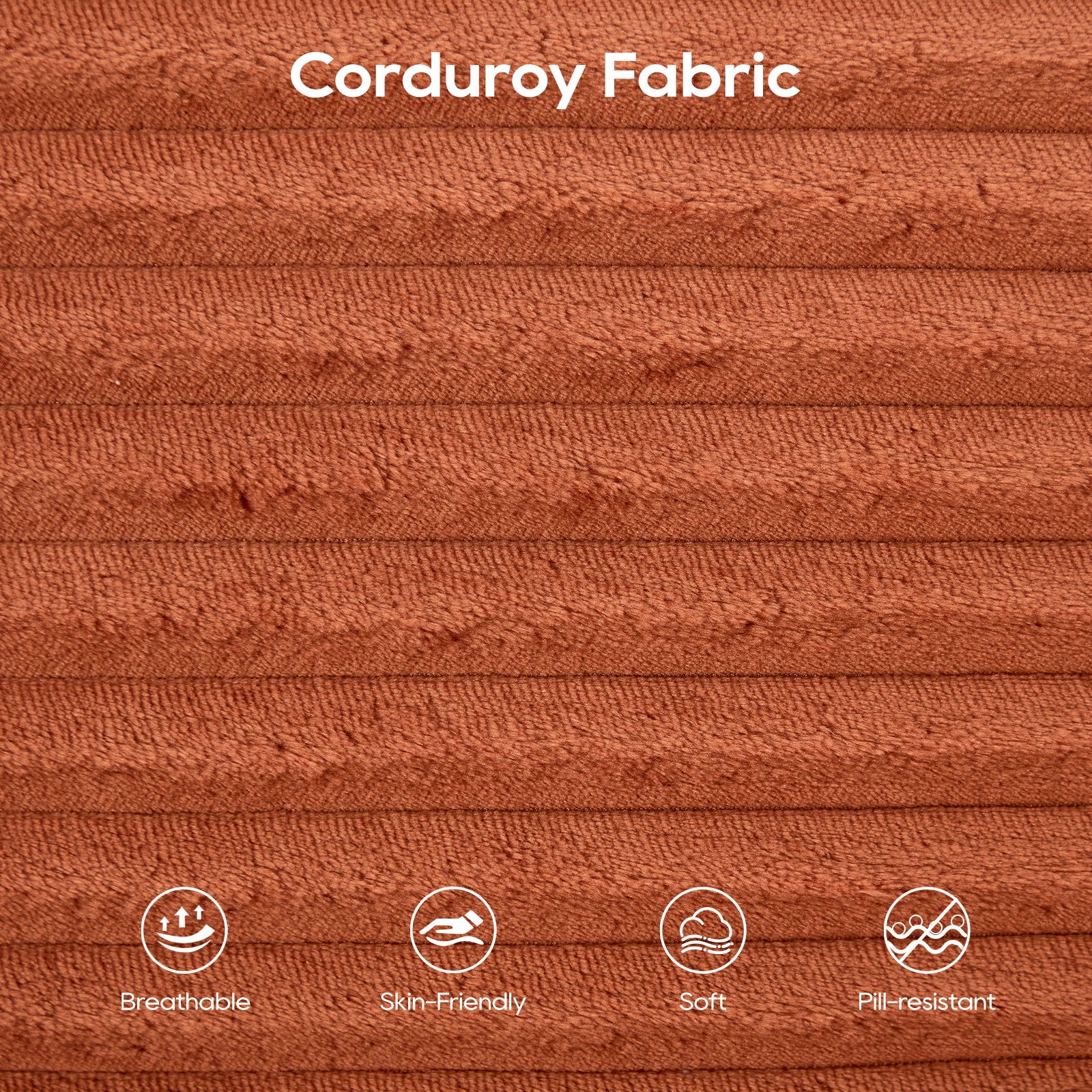 Convertible Loveseat Sofa Bed With Memory Foam & Steel Frame