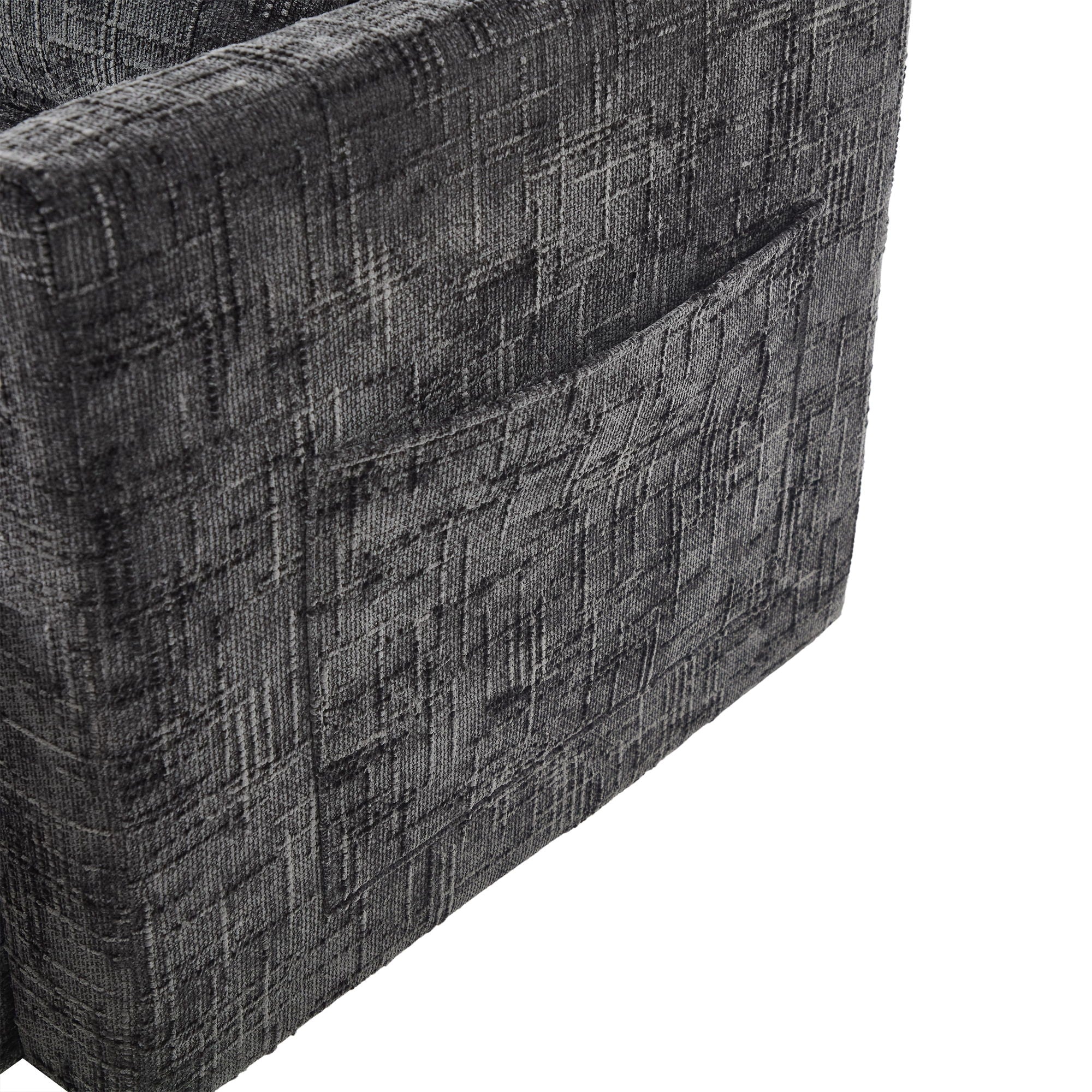 Multifunctional Chenille Recliner Sofa With Storage And Phone Bracket