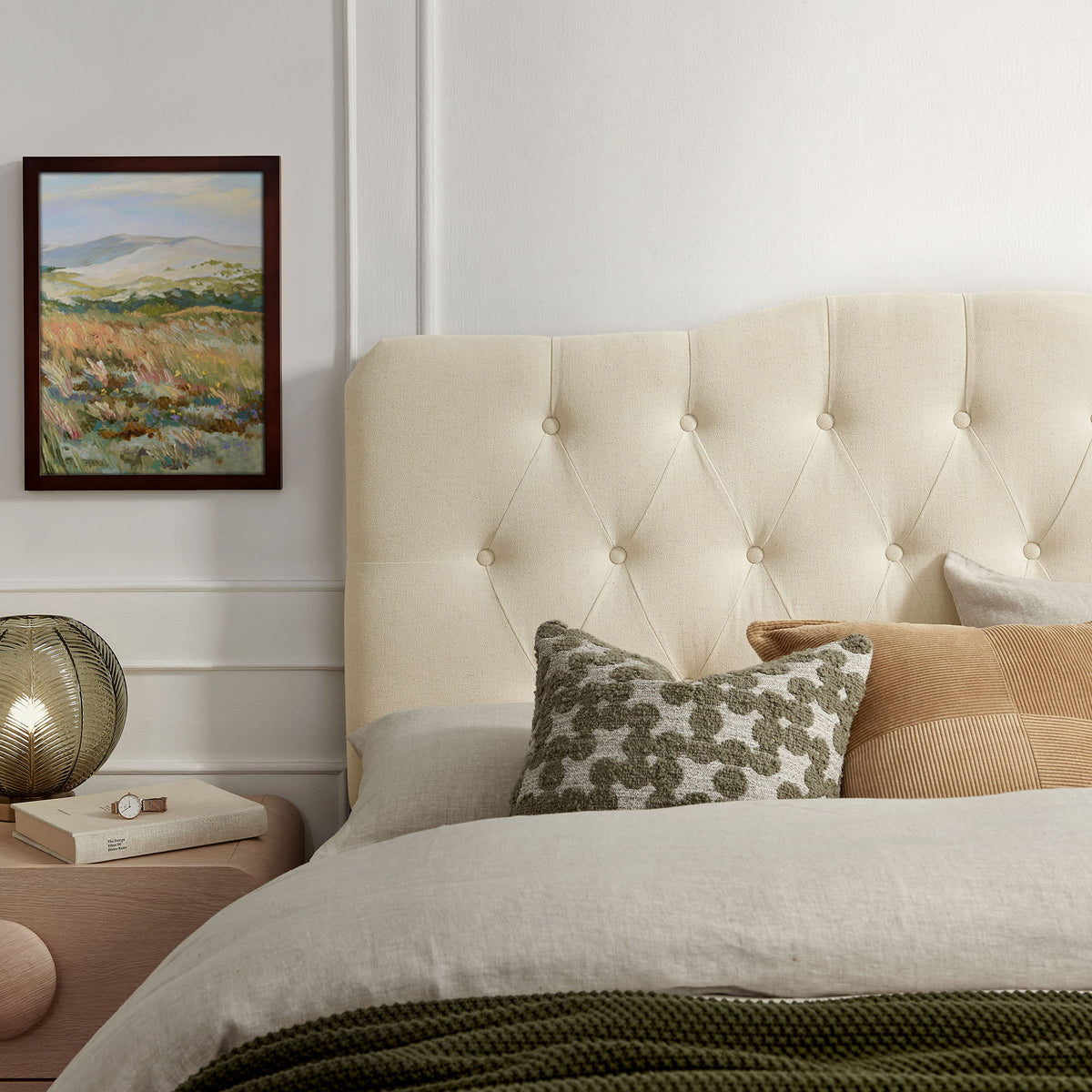 Annabel Premium Linen Blend King Headboard by Modway