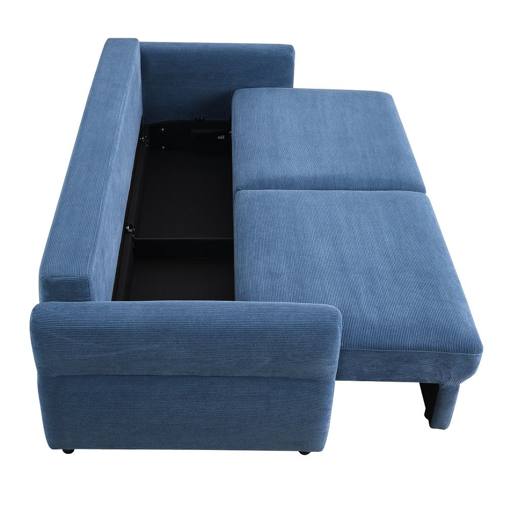 ACME Haran - Sofa With Sleeper - Blue | Meri Furniture